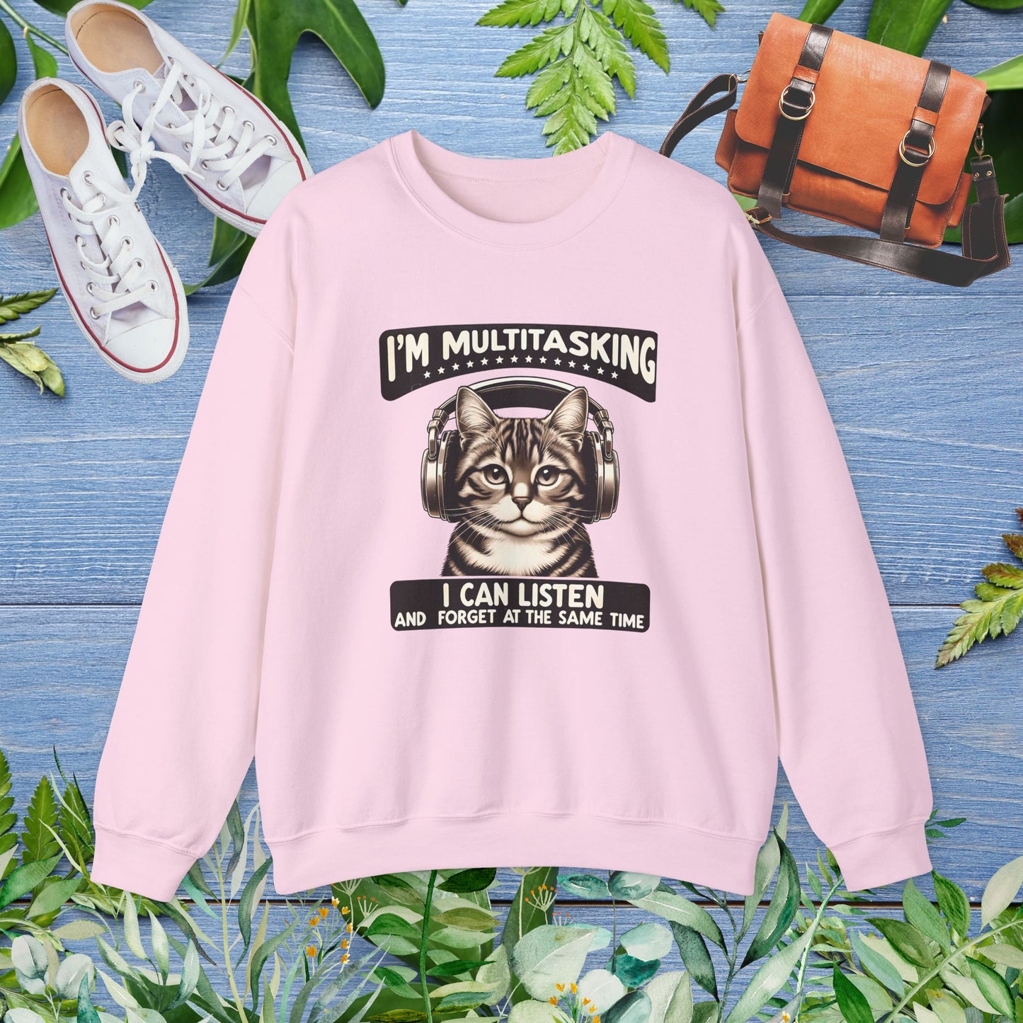 Multitasking Cat Unisex Sweatshirt - furevermama