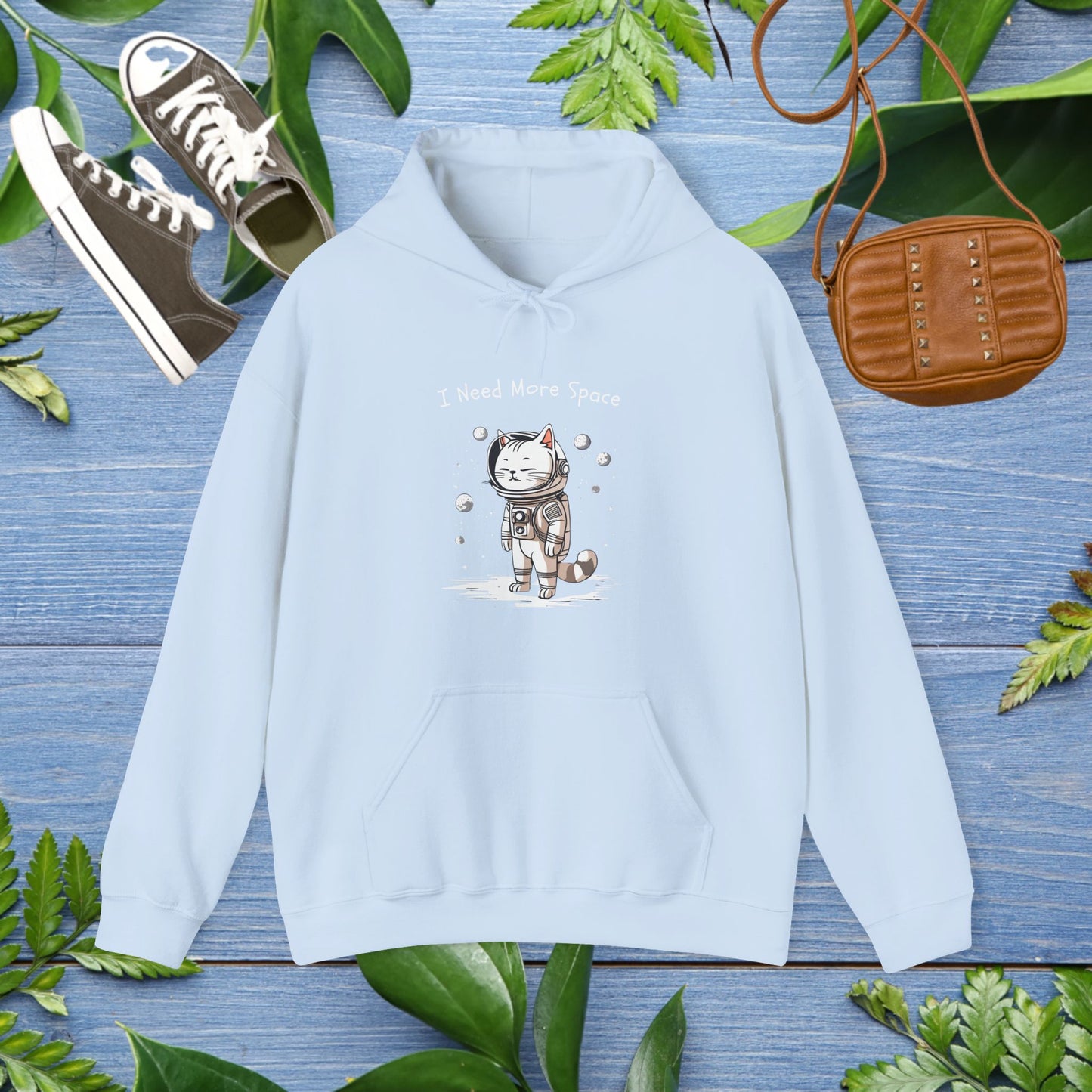 Space Cat Unisex Hoodie - I Need More Space - furevermama