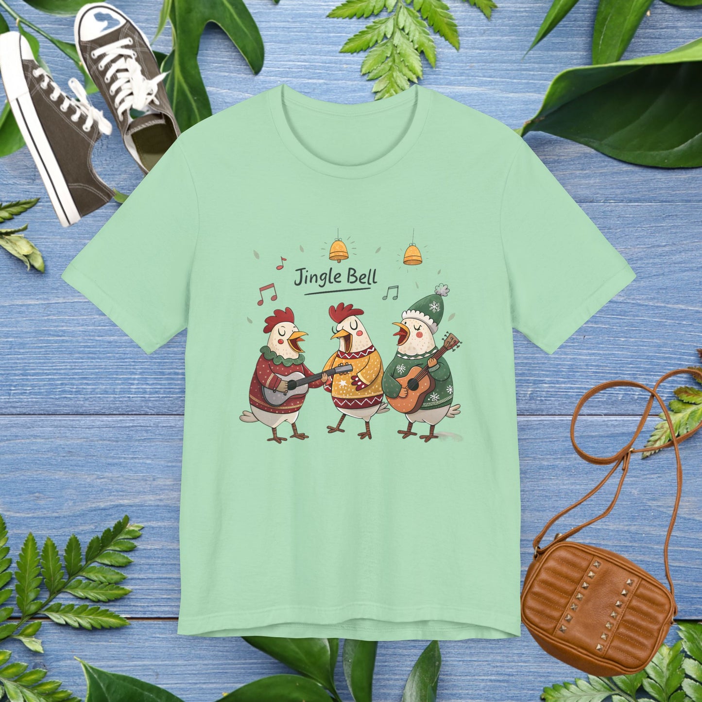 Jingle Bell Hens Unisex T-shirt - furevermama