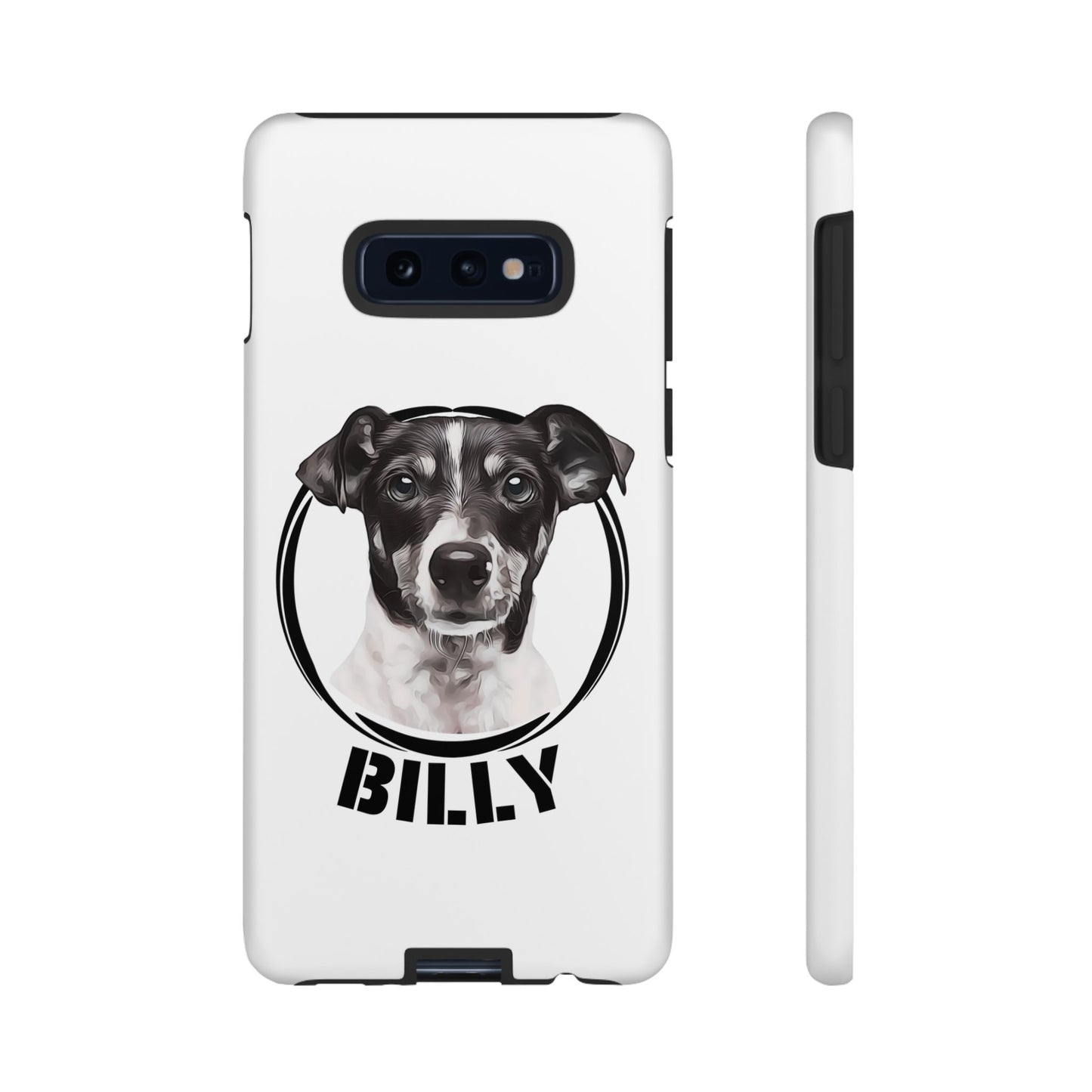 Custom Pet Portrait Phone Case, Black and White - furevermama