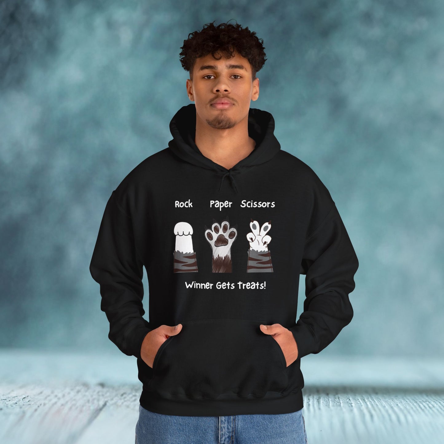 Paw's Paper Rock Scissors Unisex Hoodie - furevermama