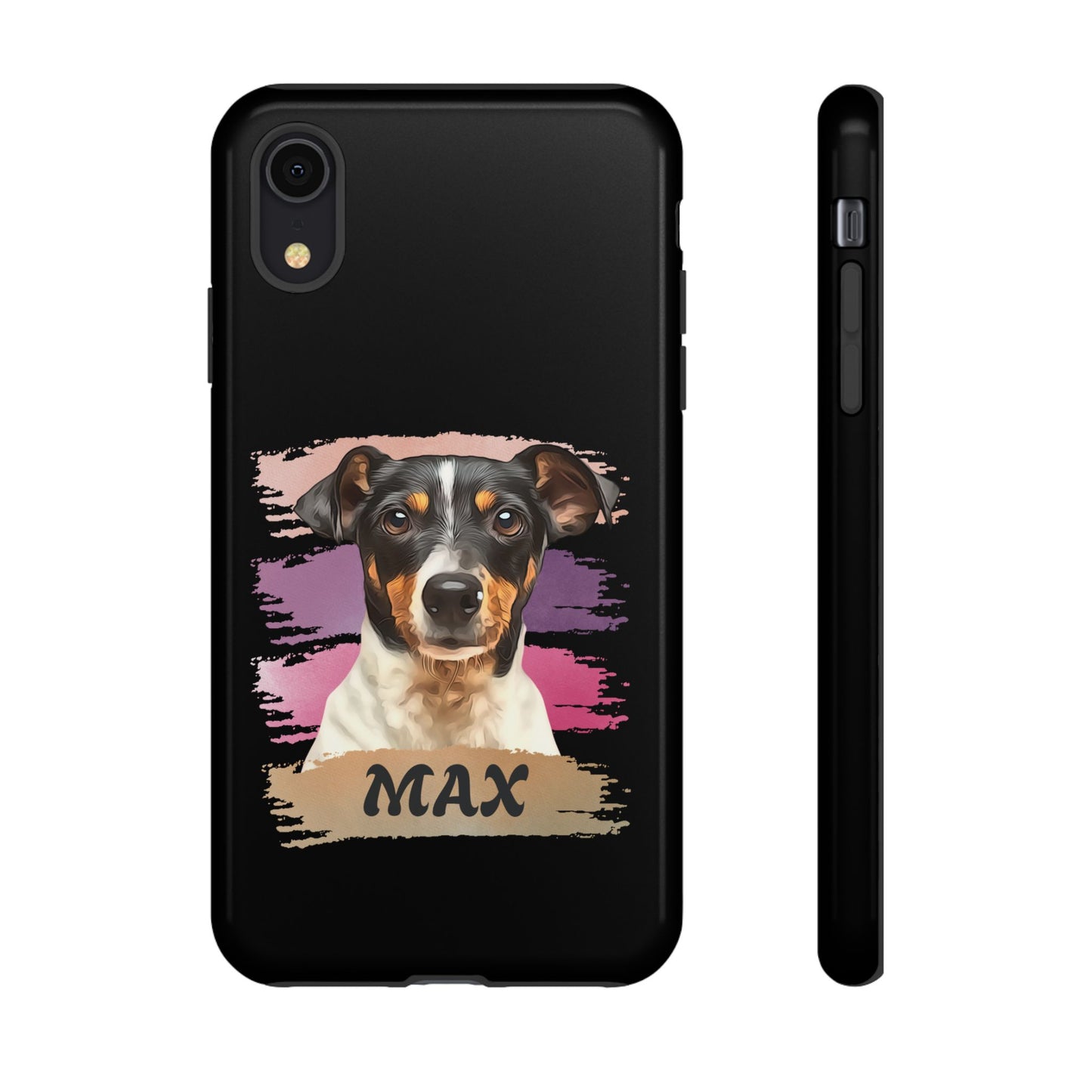Custom Pet Portrait Phone Case, Pink Brush Edition - furevermama