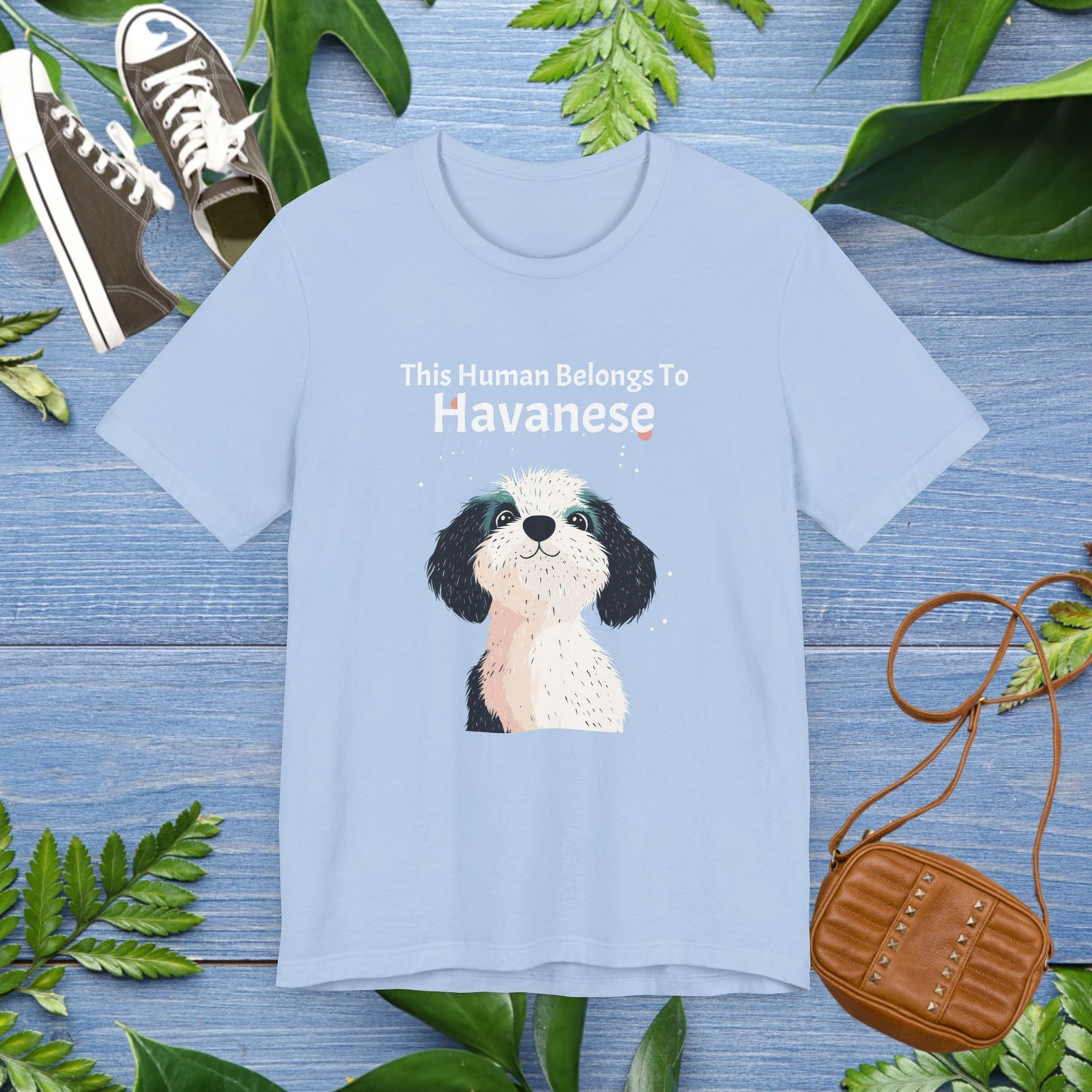This Human Belongs To Havanese Unisex T-Shirt - furevermama
