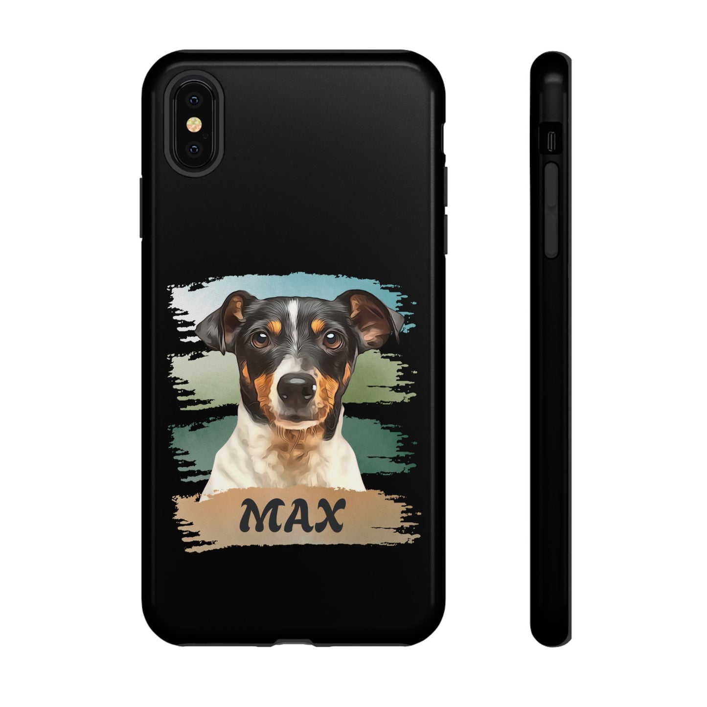 Custom Pet Portrait Phone Case, Green Brush Edition - furevermama