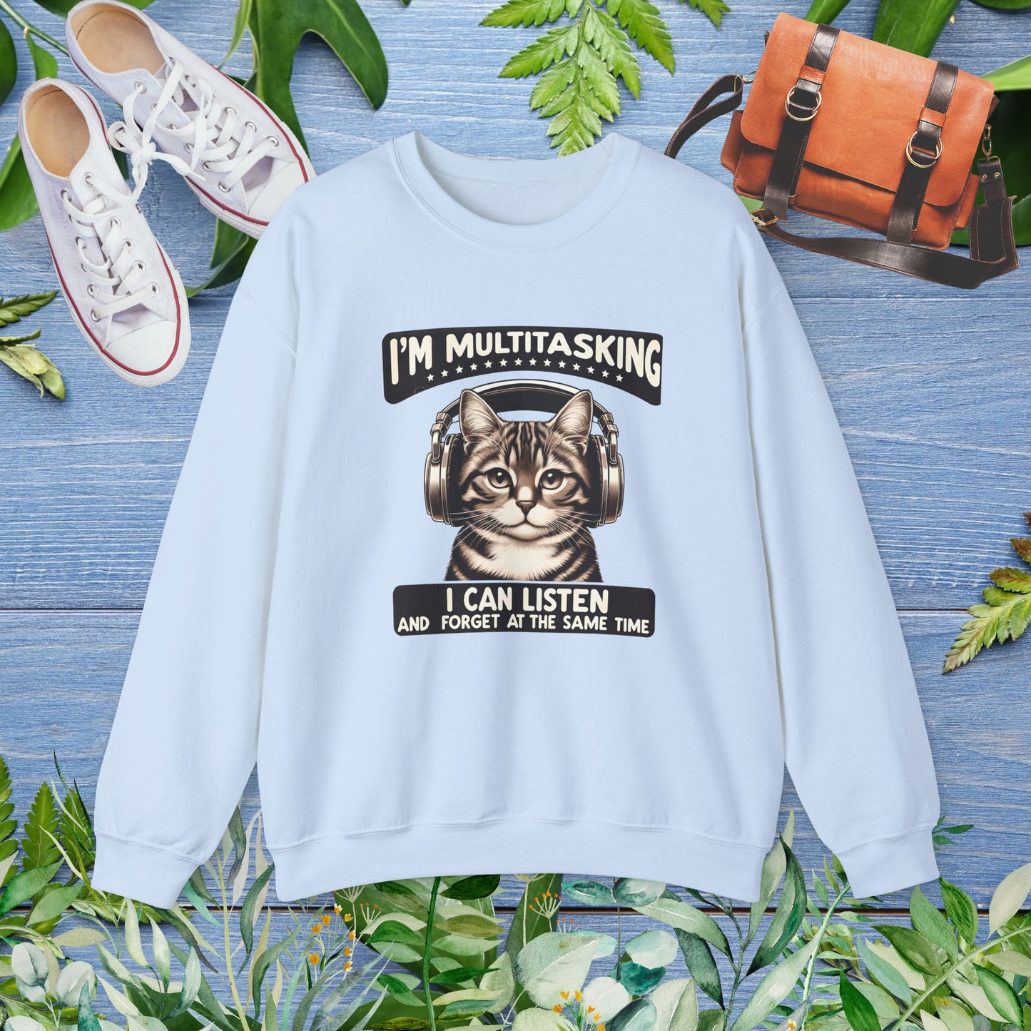 Multitasking Cat Unisex Sweatshirt - furevermama