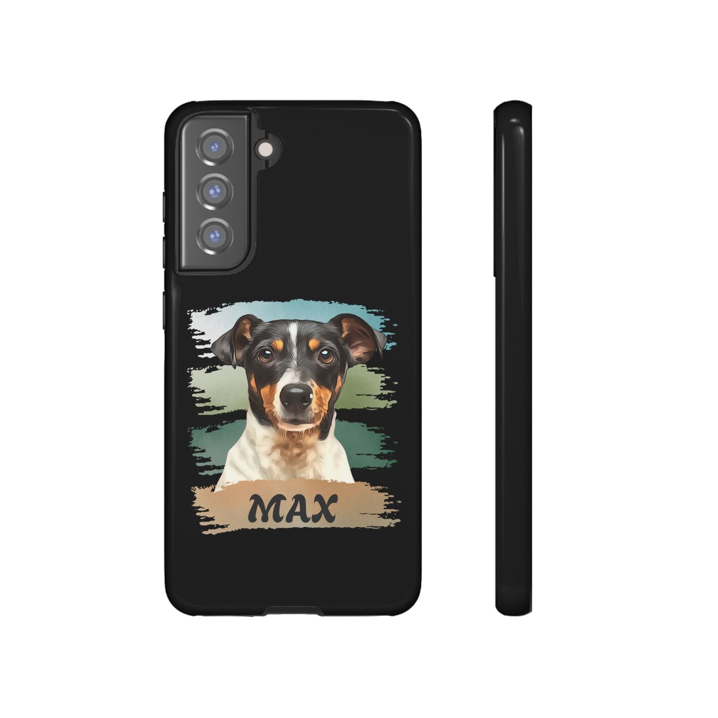Custom Pet Portrait Phone Case, Green Brush Edition - furevermama