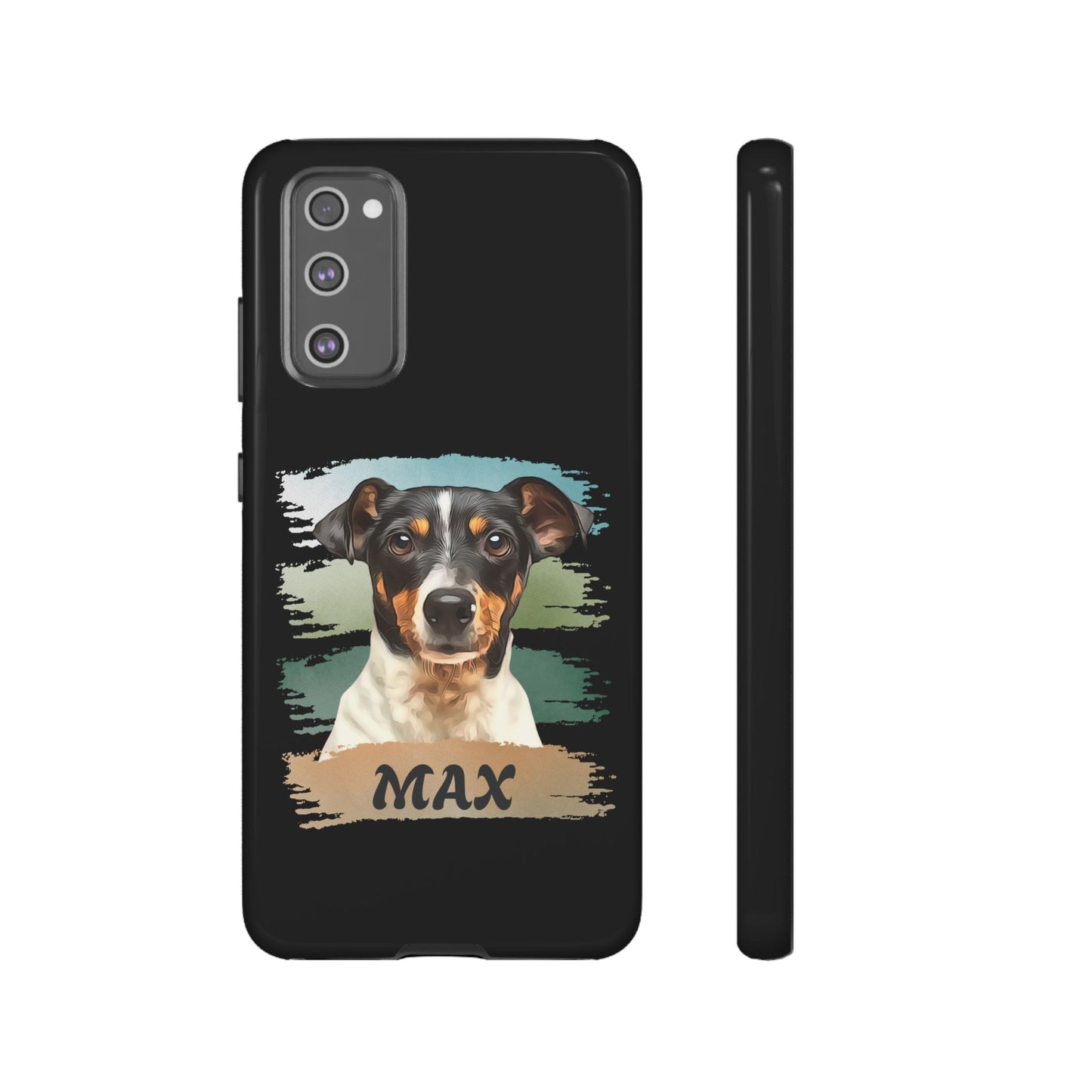 Custom Pet Portrait Phone Case, Green Brush Edition - furevermama