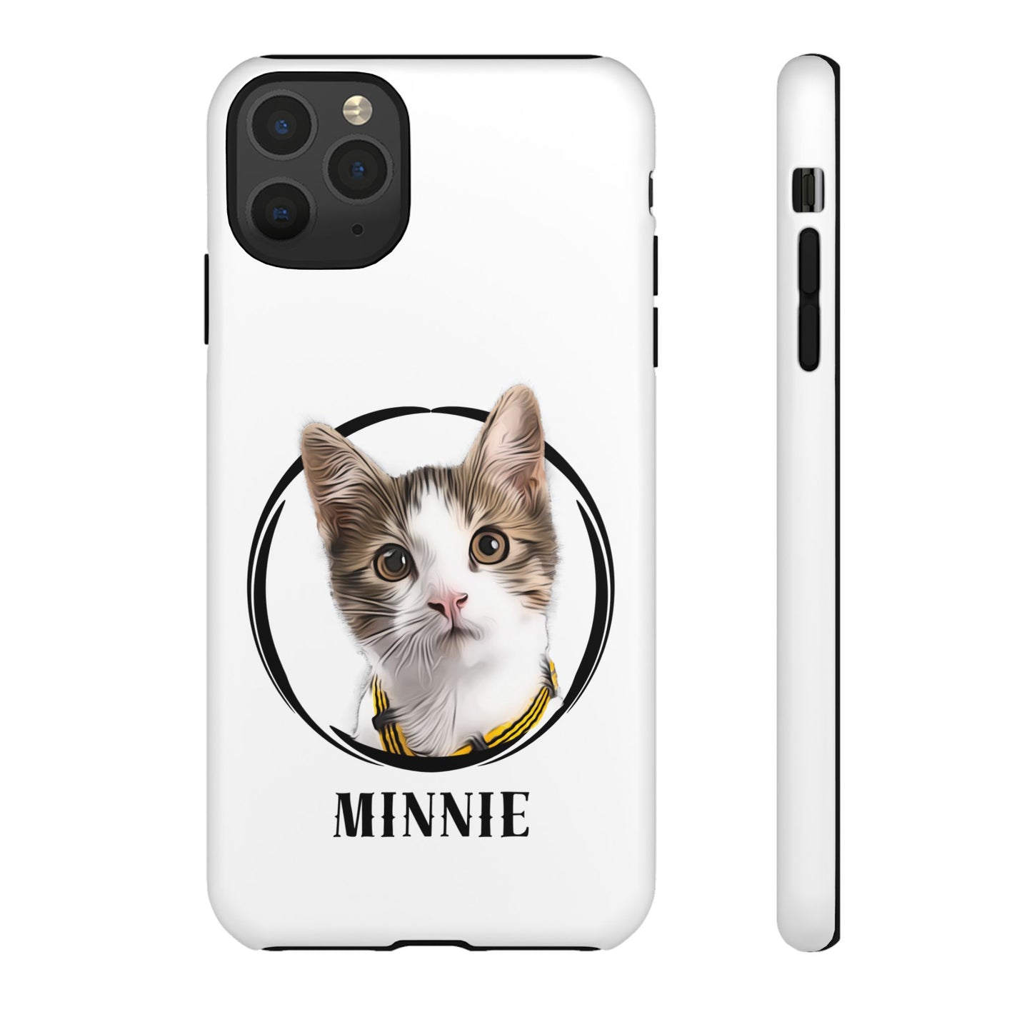 Custom Pet Portrait In Circle Phone Case - furevermama
