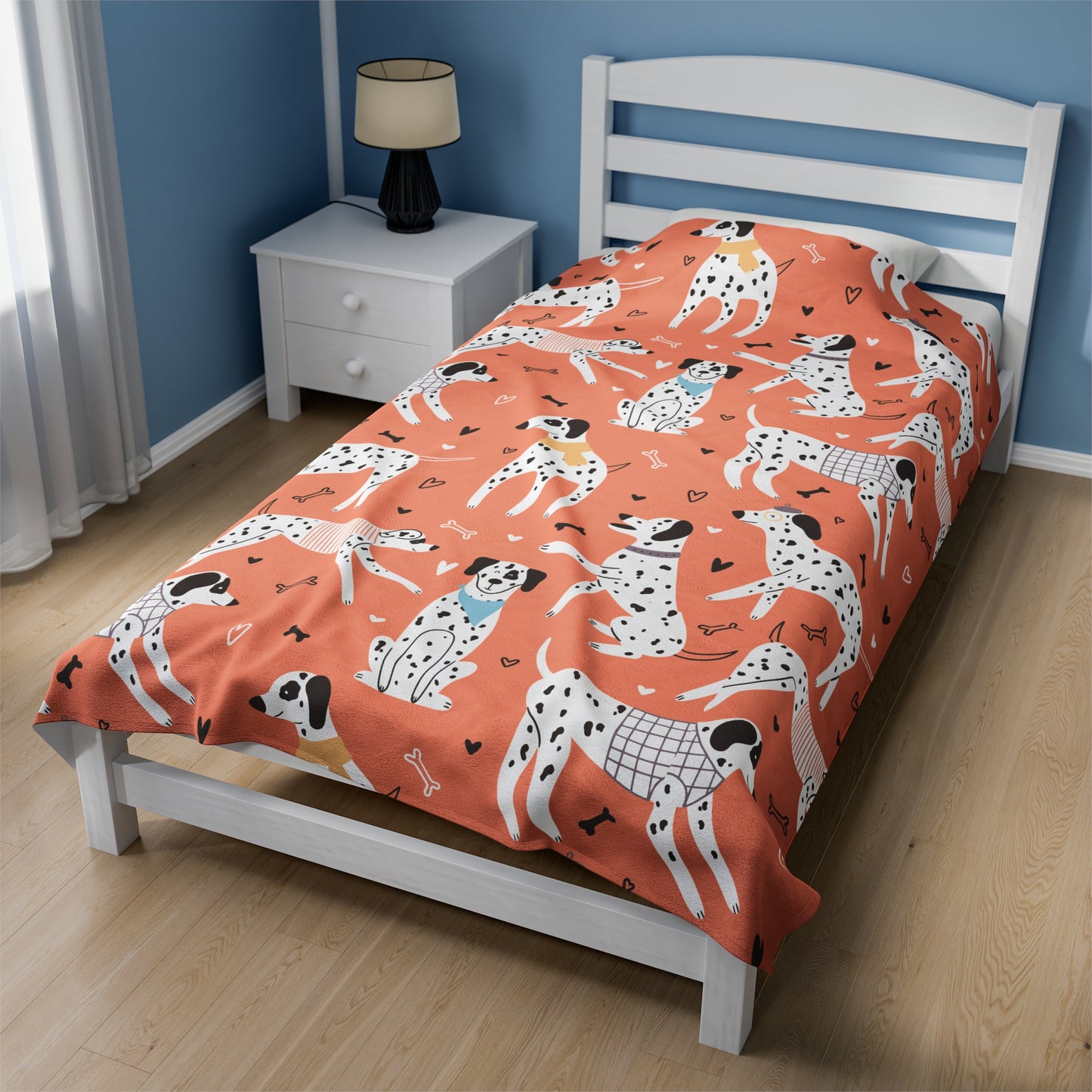 Dalmatian Velveteen Plush Blanket - furevermama