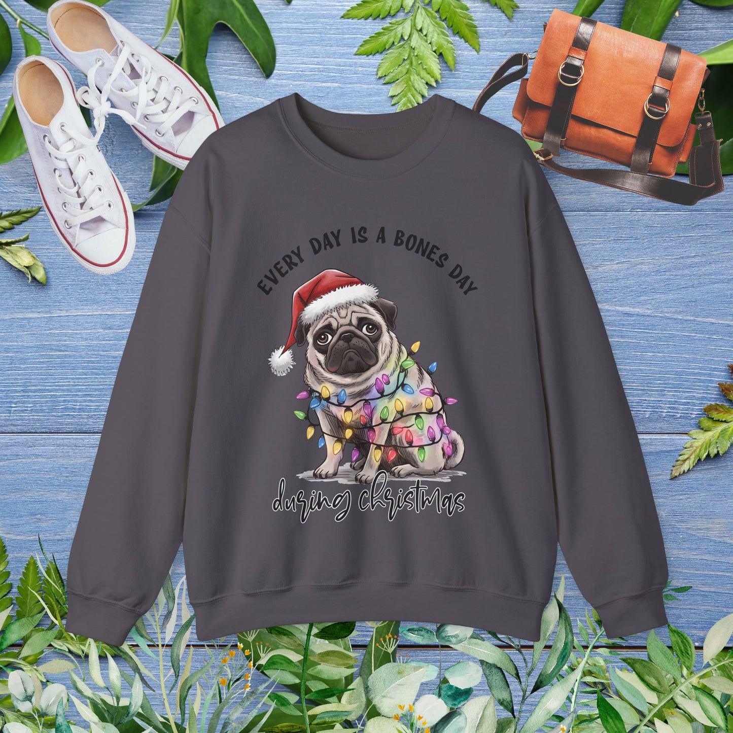 Everyday Is Bones Day During Christmas, Bulldog Unisex Sweatshirt - furevermama