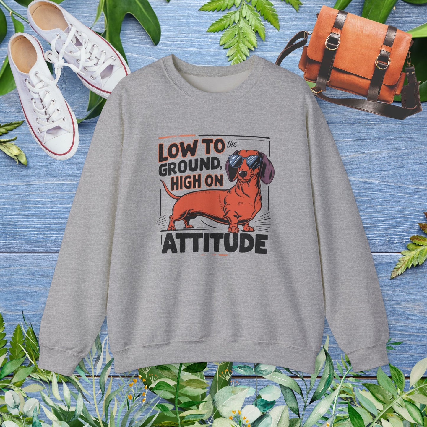 Dachshund Attitude Crewneck Sweatshirt - furevermama