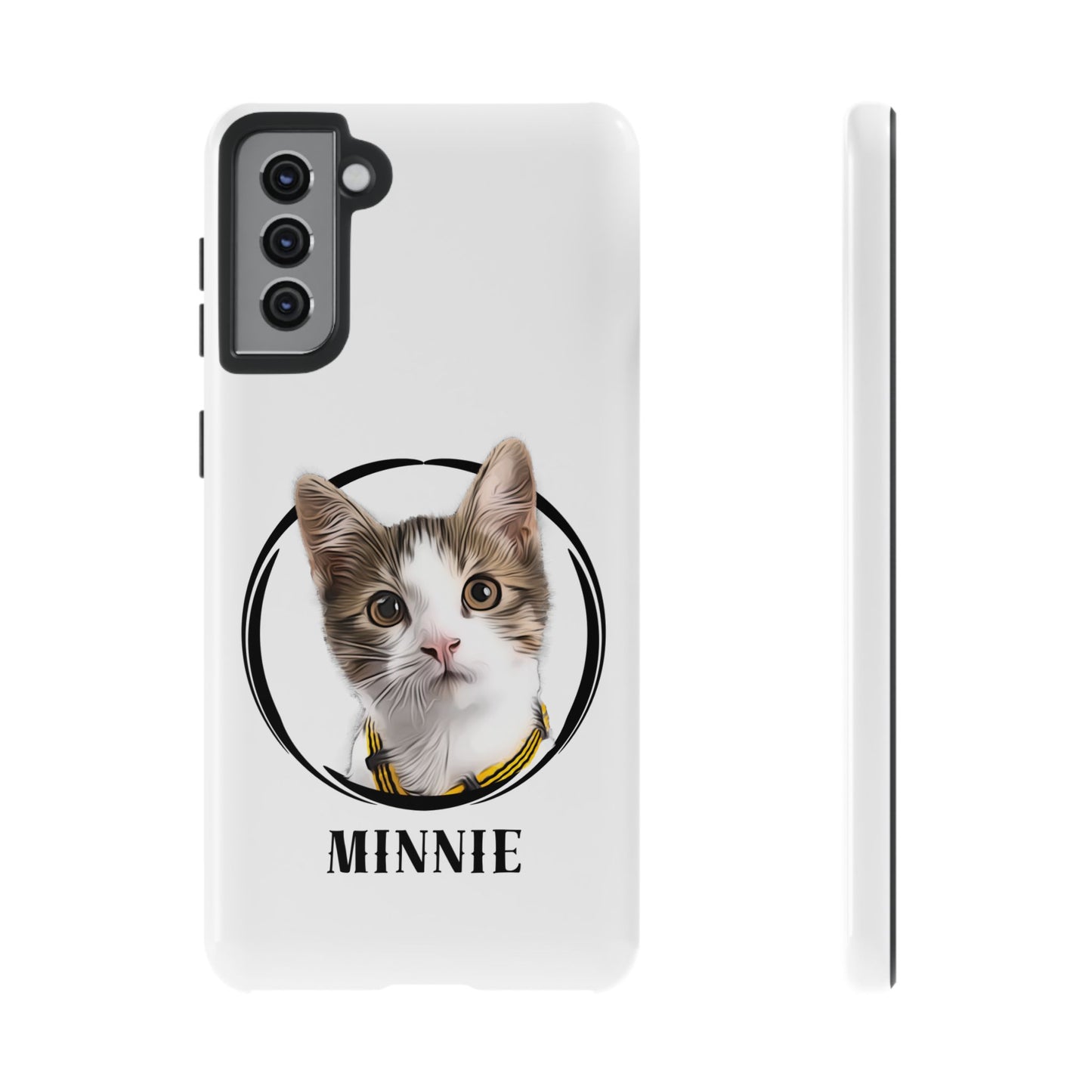 Custom Pet Portrait In Circle Phone Case - furevermama