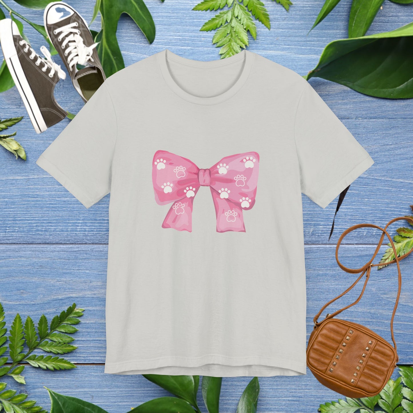 Pawprint Ribbon Tee Shirt - furevermama