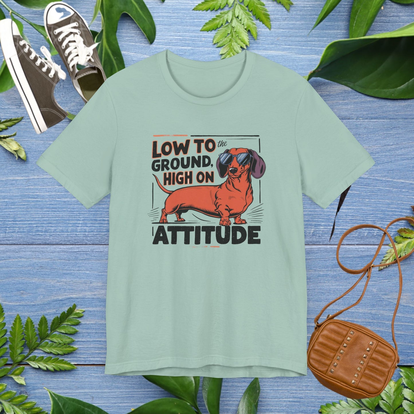 Dachshund Tee - 'Low To Ground High On Attitude' Unisex T-Shirt - furevermama