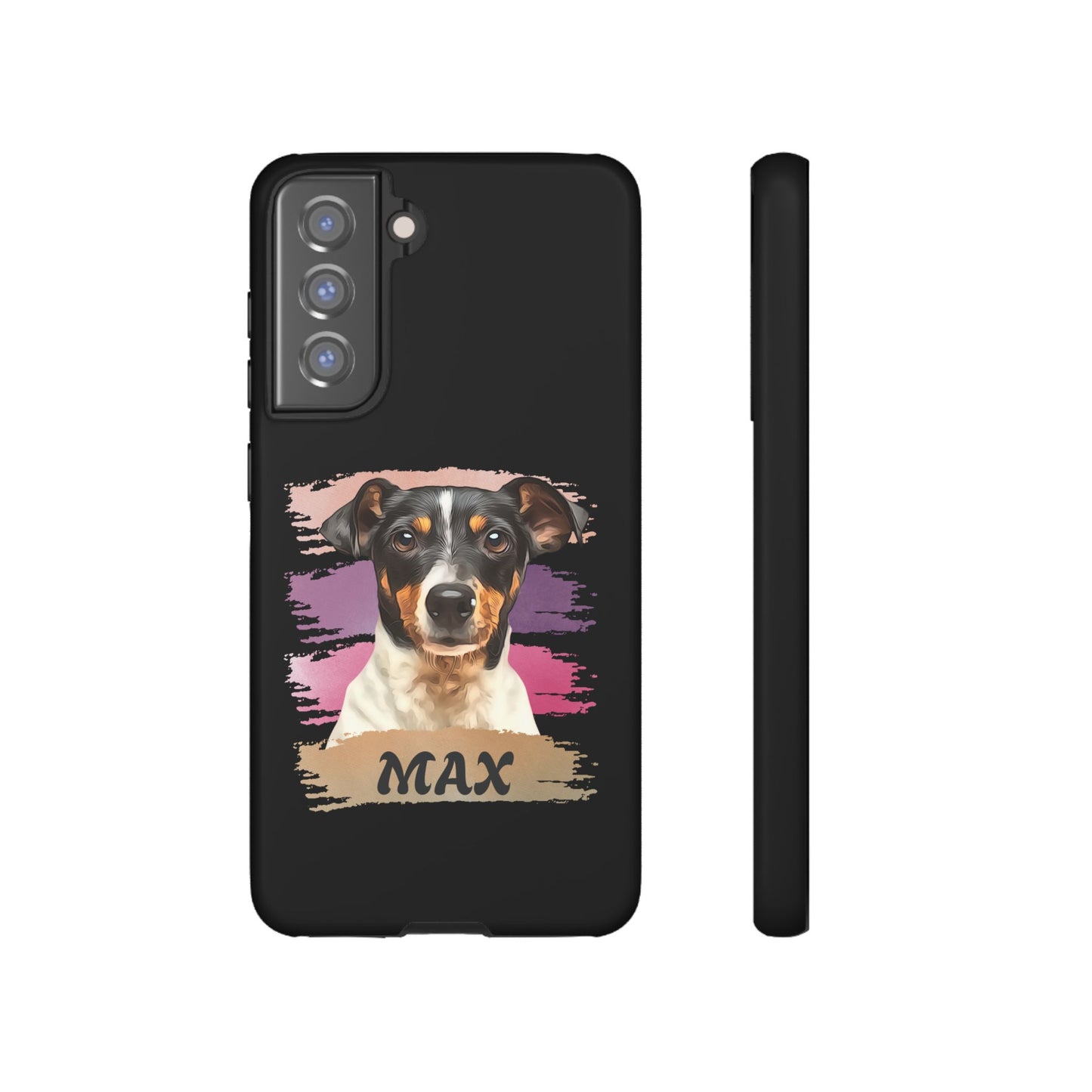 Custom Pet Portrait Phone Case, Pink Brush Edition - furevermama