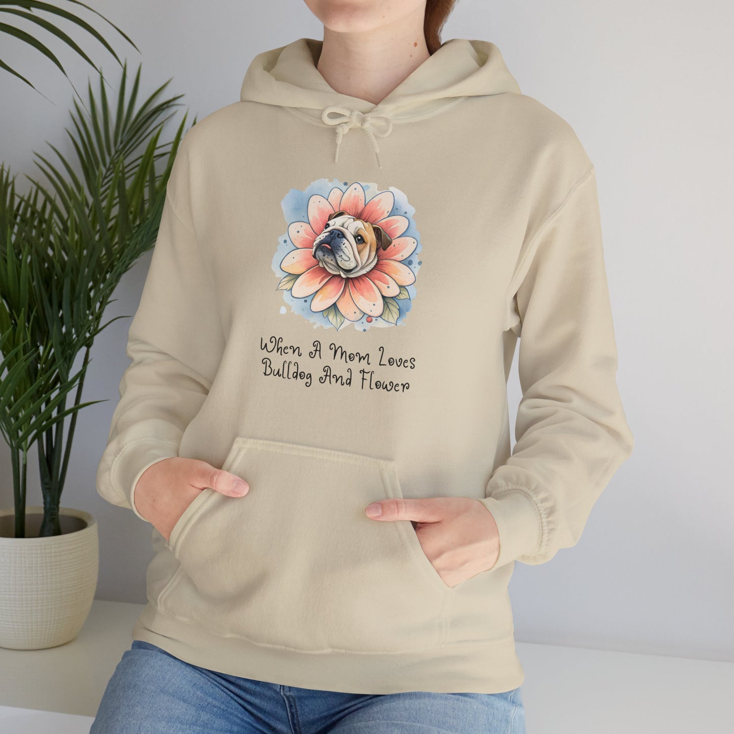 Bulldog Flower Hoodie - furevermama