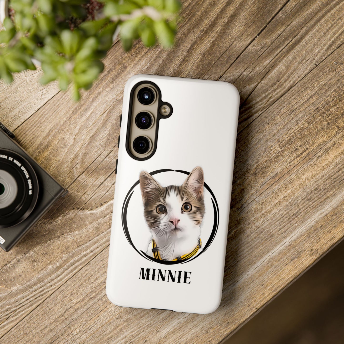 Custom Pet Portrait In Circle Phone Case - furevermama