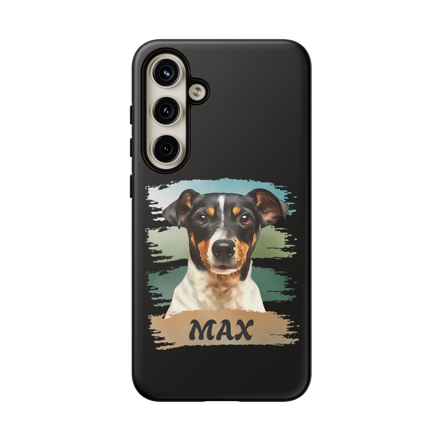 Custom Pet Portrait Phone Case, Green Brush Edition - furevermama