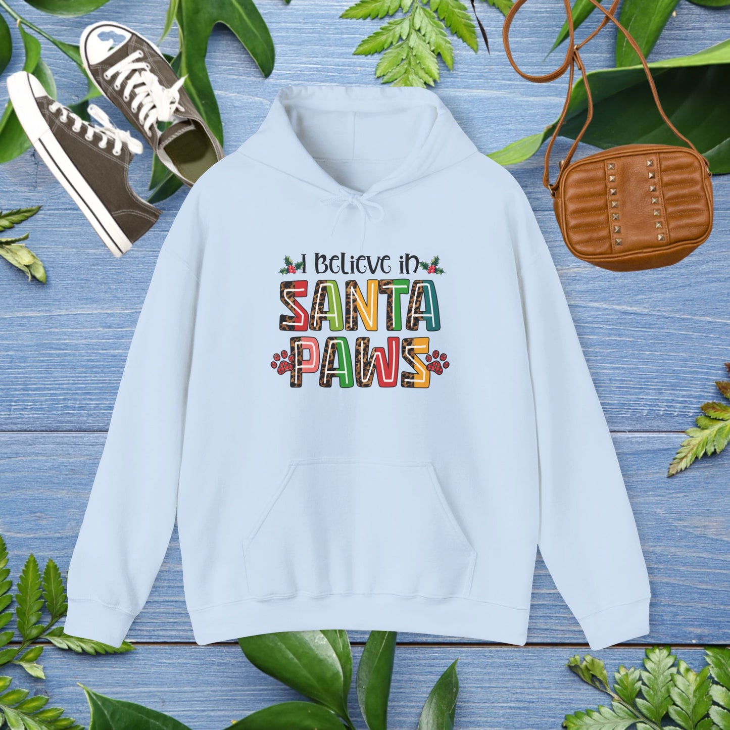I Believe In Santa Paws Unisex Hooded Sweatshirt - furevermama