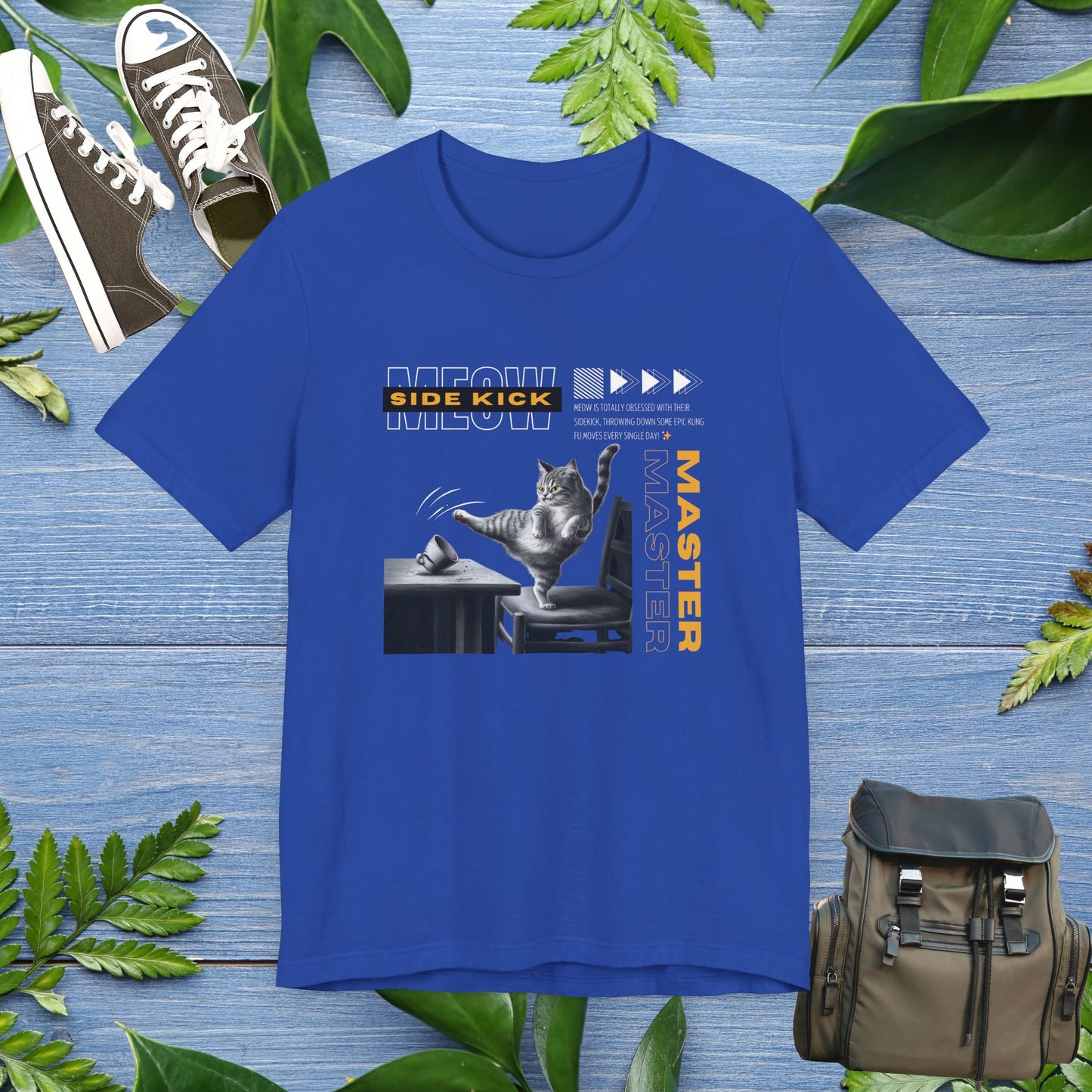 Meow Side Kick Unisex T-Shirt - furevermama