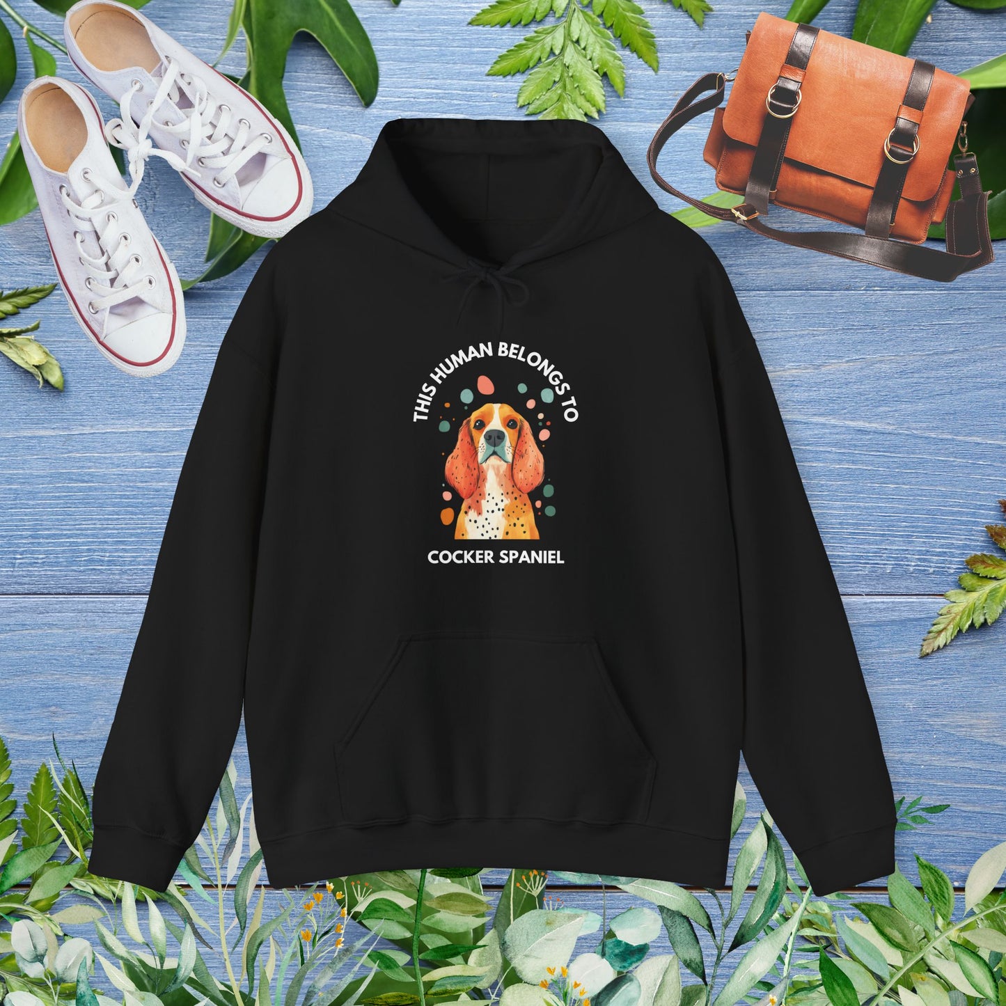 This Human Belongs To Cocker Spaniel Hoodie - furevermama