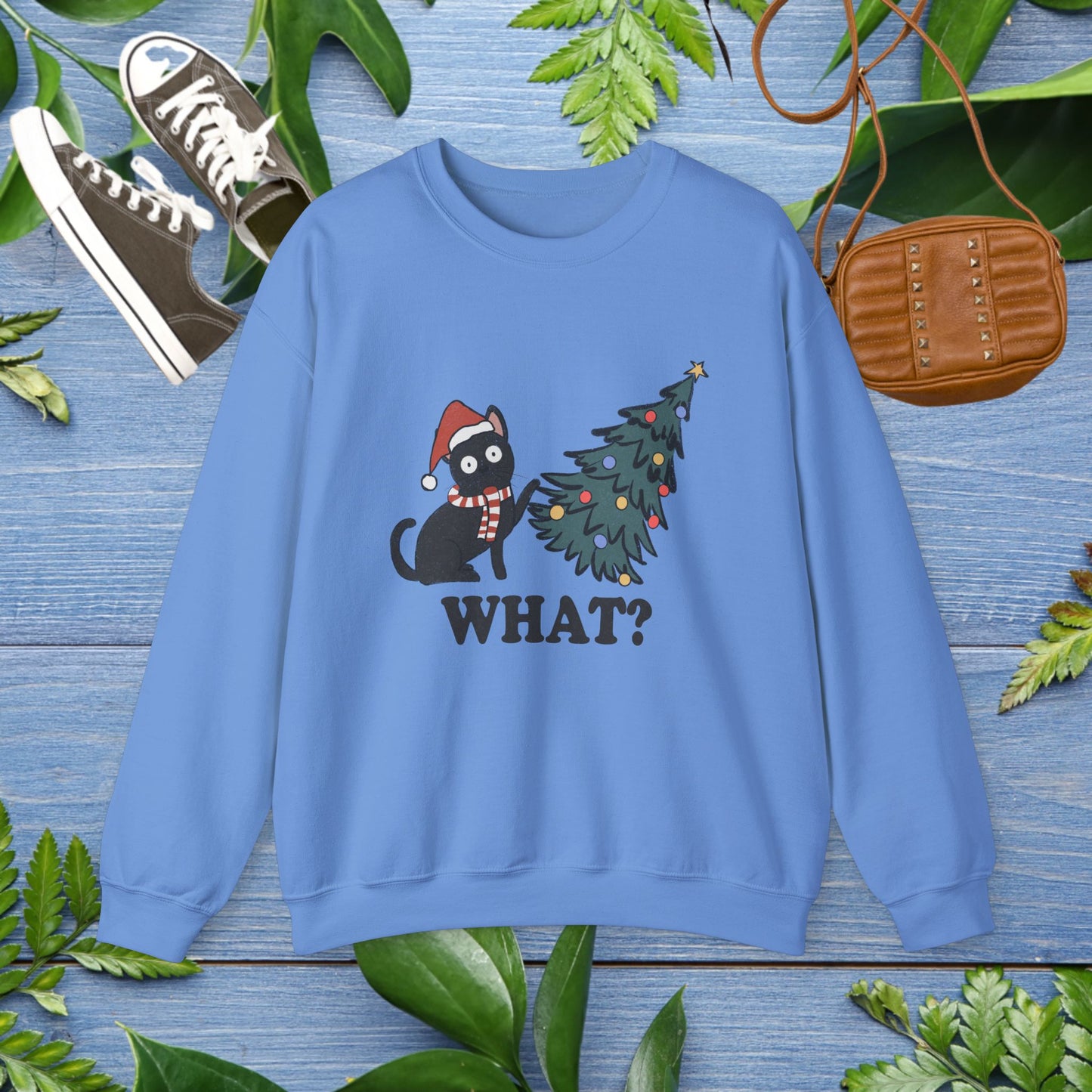 Naughty Cat Christmas Unisex Sweatshirt - furevermama