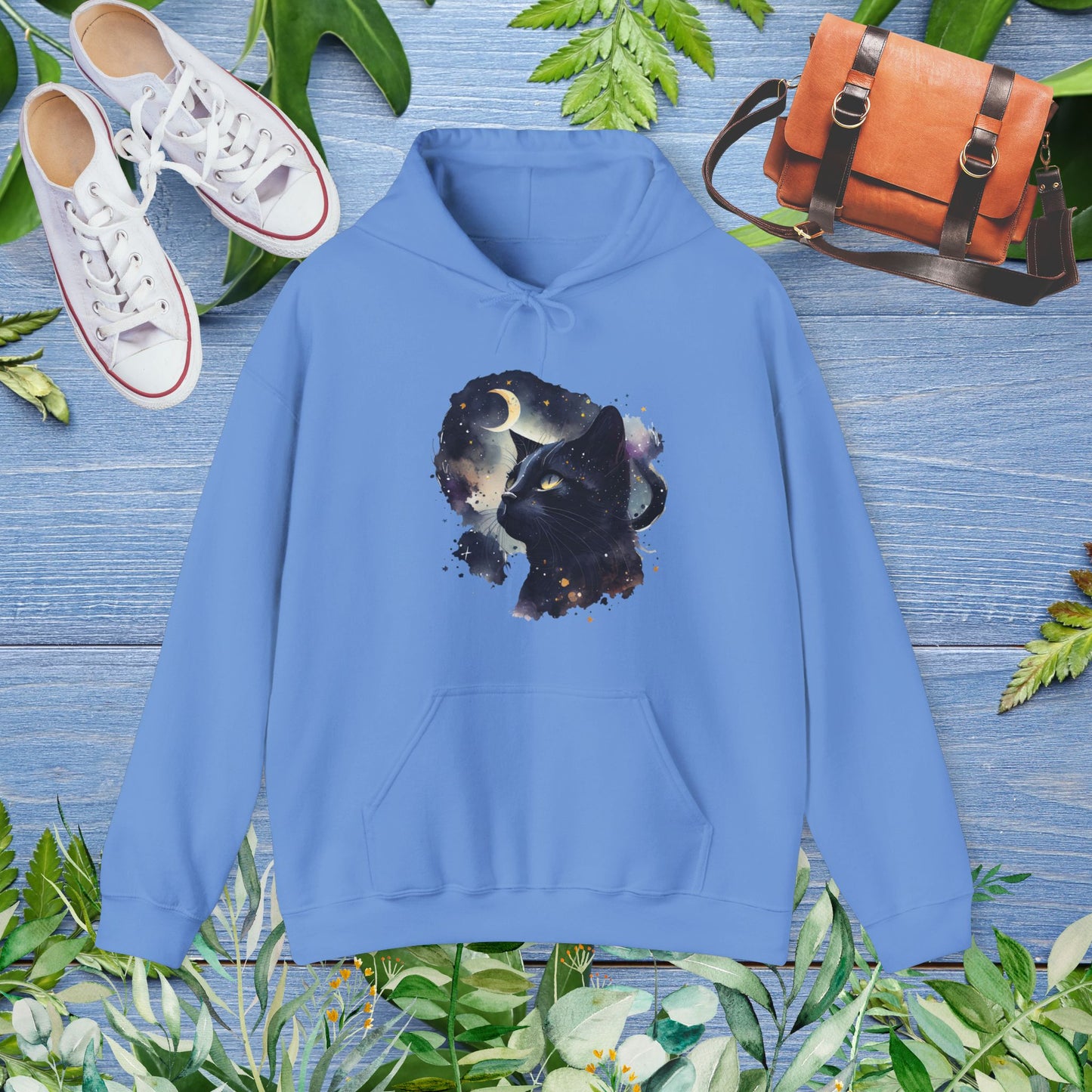 Moon Night Cat Unisex Hoodie - furevermama