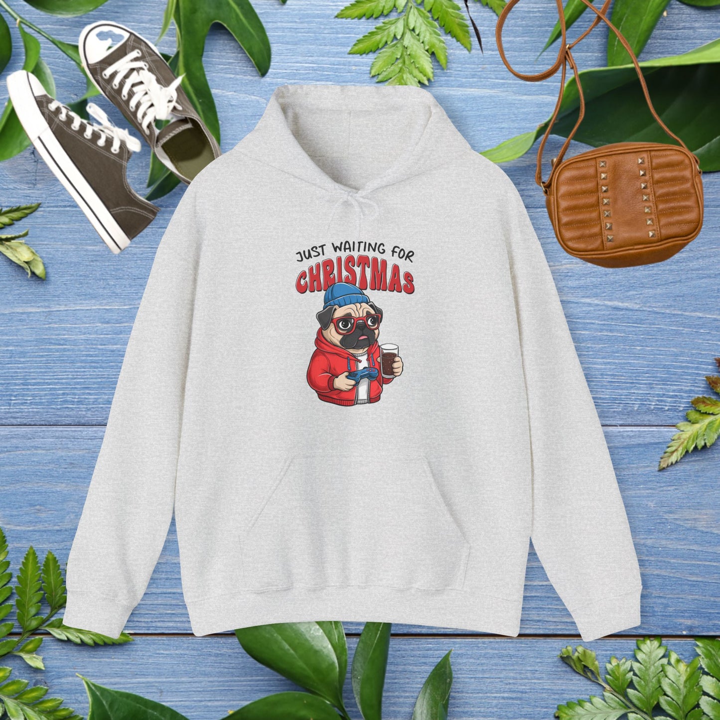 Just Waiting For Christmas Unisex Hoodie - furevermama