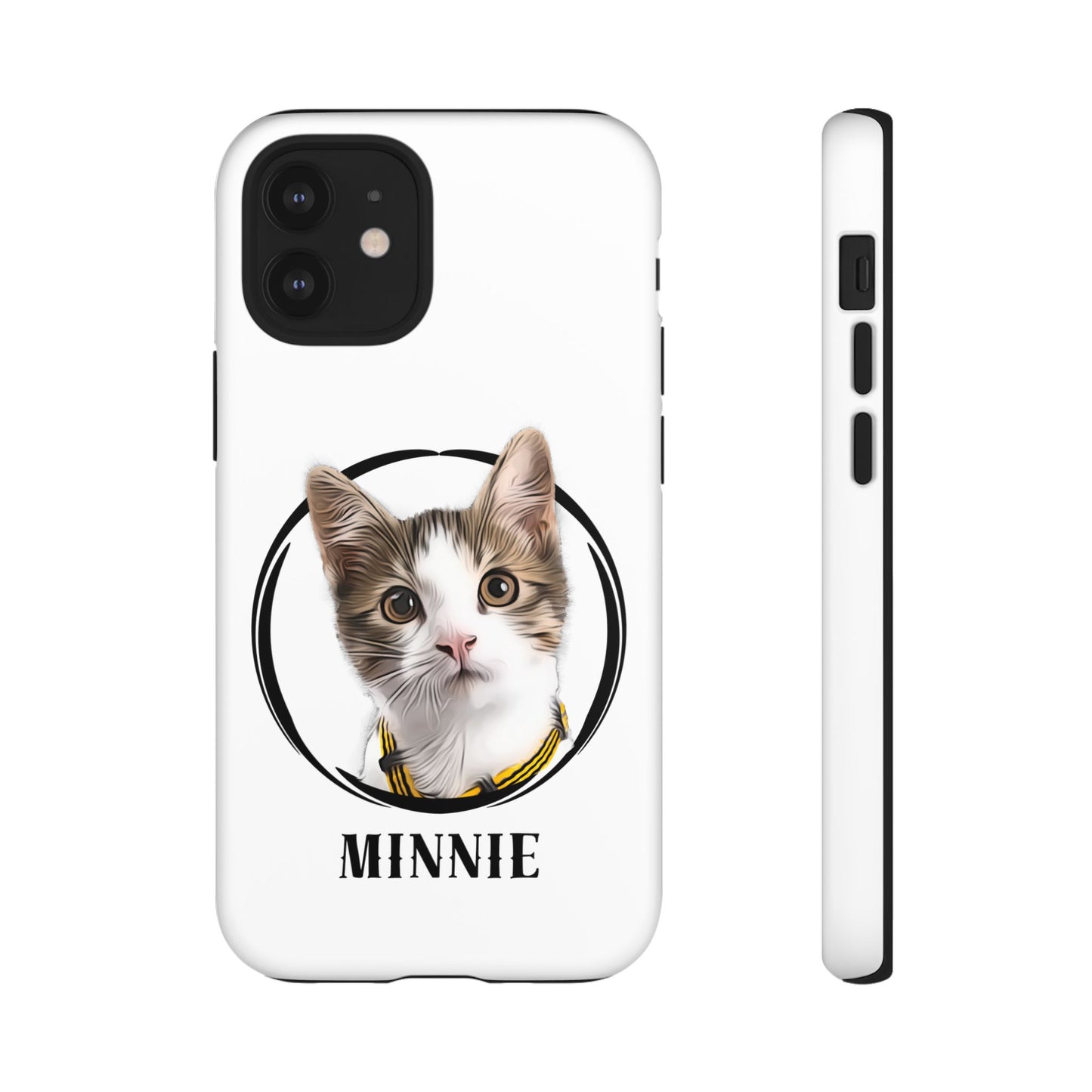Custom Pet Portrait In Circle Phone Case - furevermama