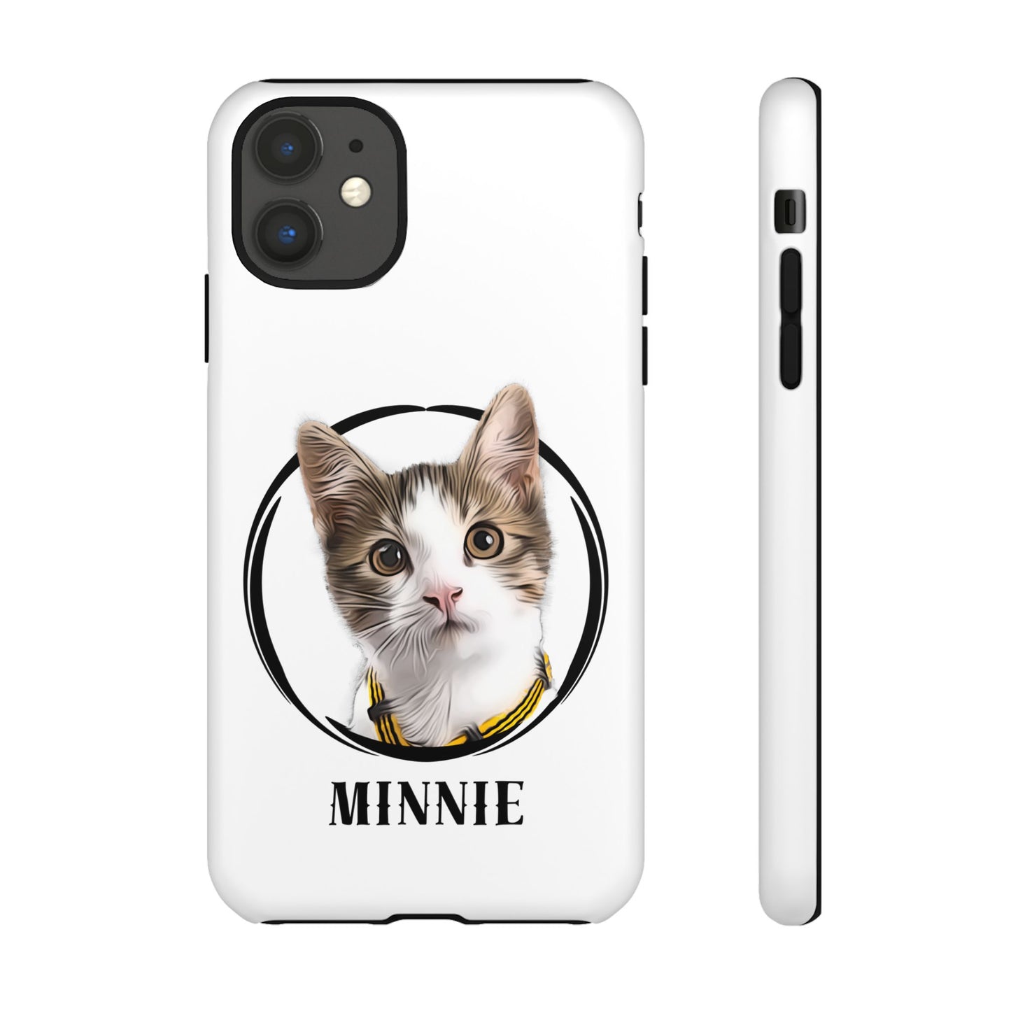 Custom Pet Portrait In Circle Phone Case - furevermama