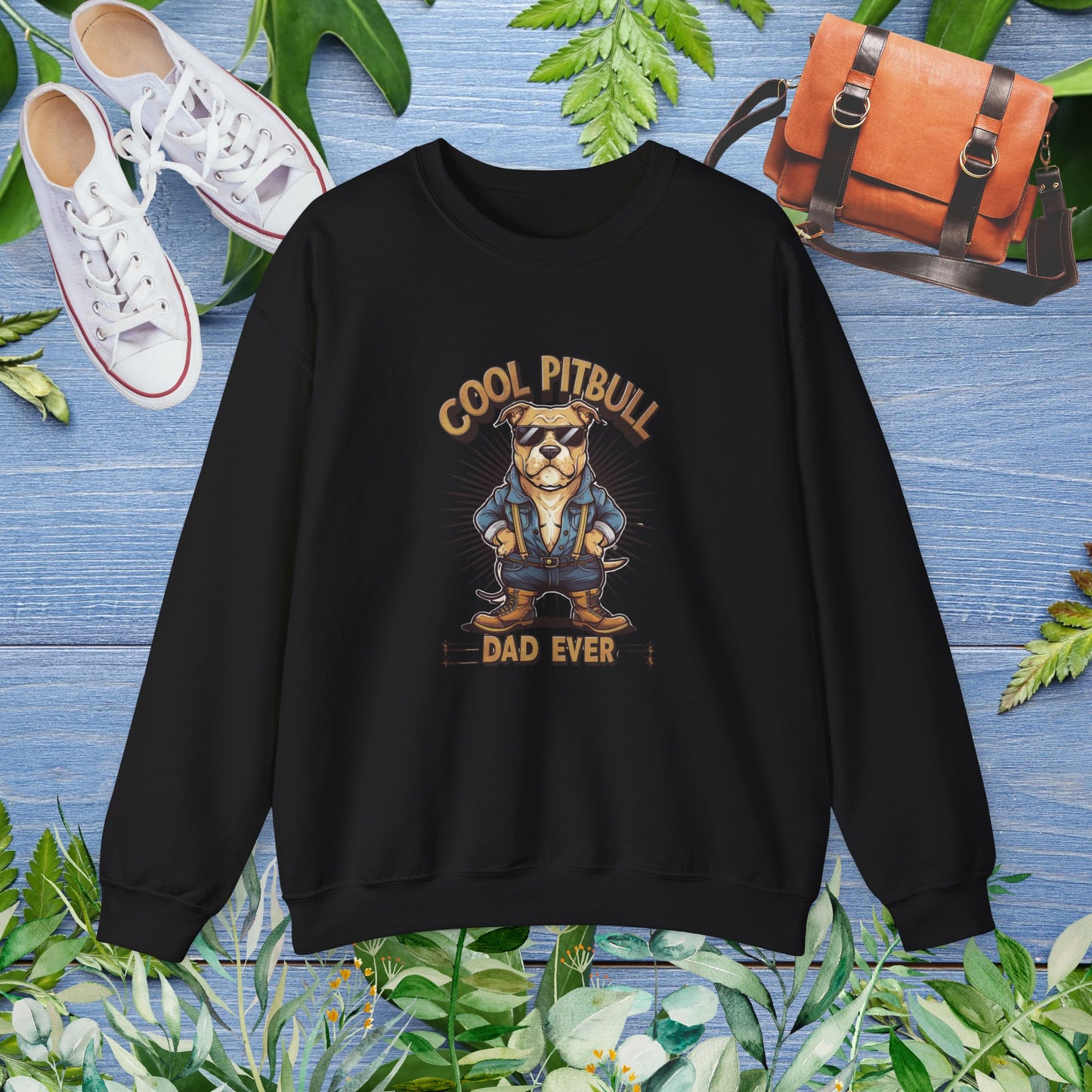 Cool Pitbull Dad Sweatshirt - furevermama