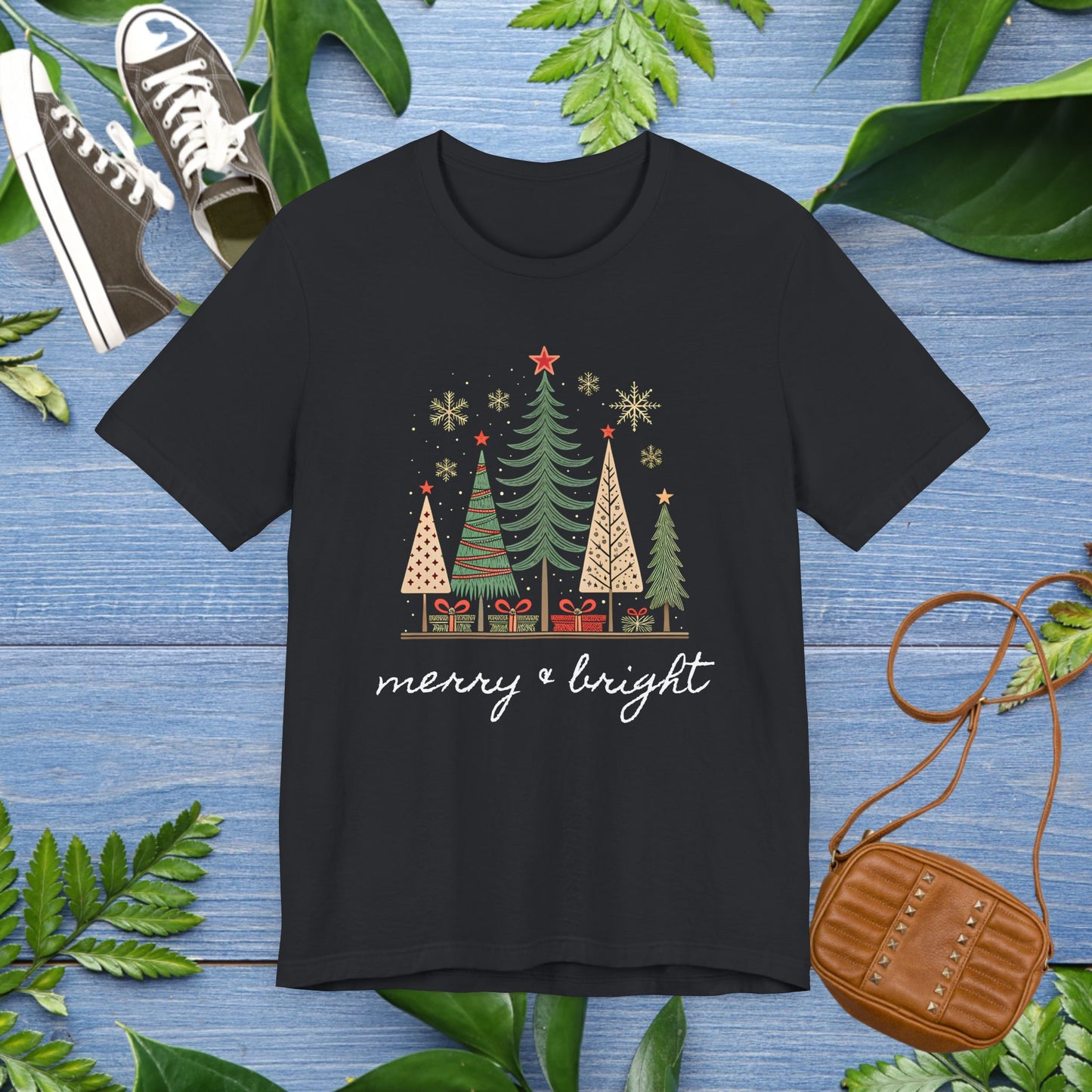 Vintage Christmas Tree Unisex Short Sleeve T-Shirt - furevermama