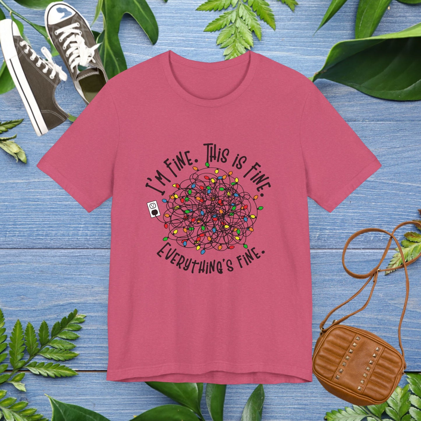 I Am Fine Unisex Short Sleeve T-Shirt - furevermama