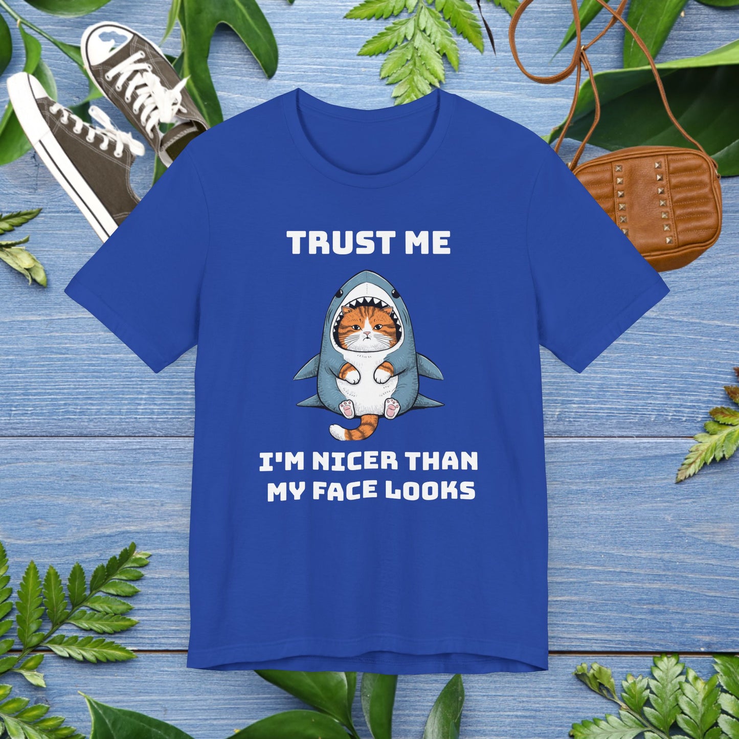 Cat in Shark Costume Unisex T-Shirt - furevermama
