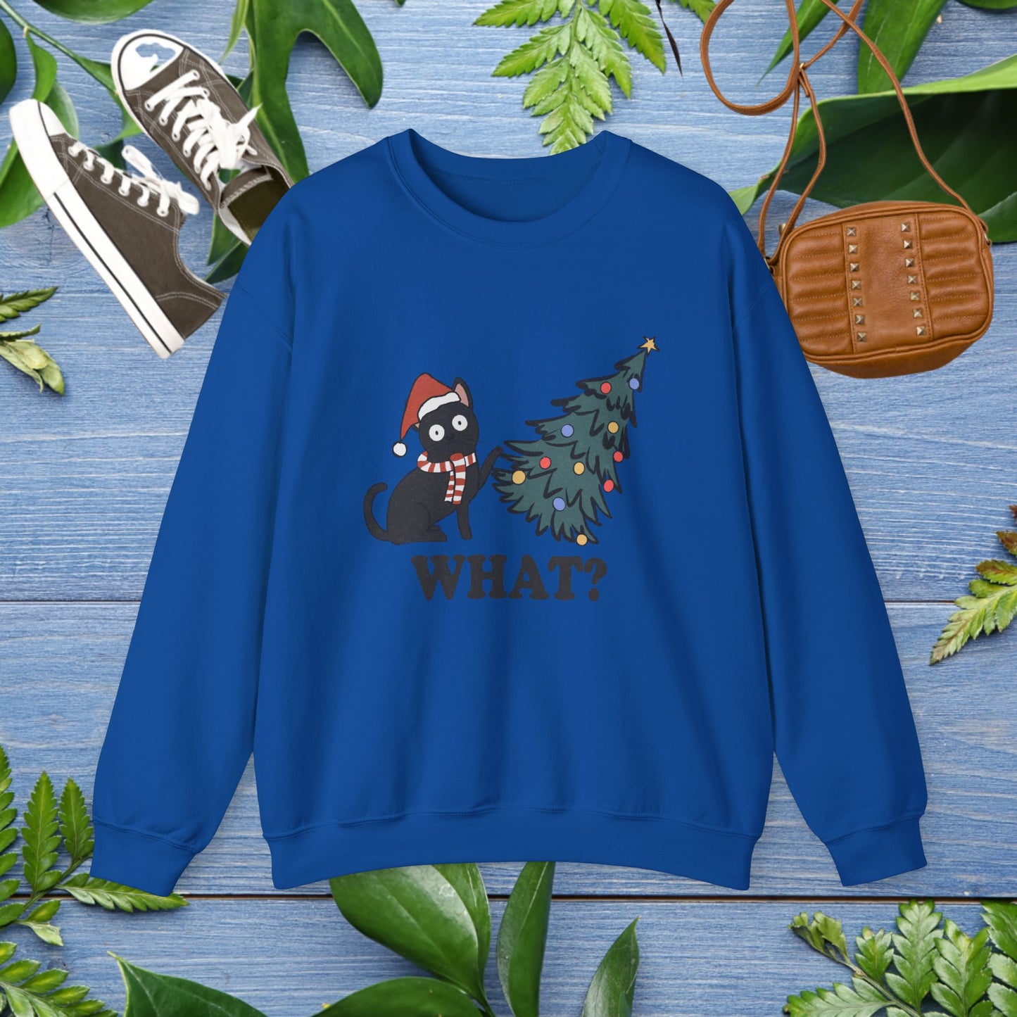 Naughty Cat Christmas Unisex Sweatshirt - furevermama