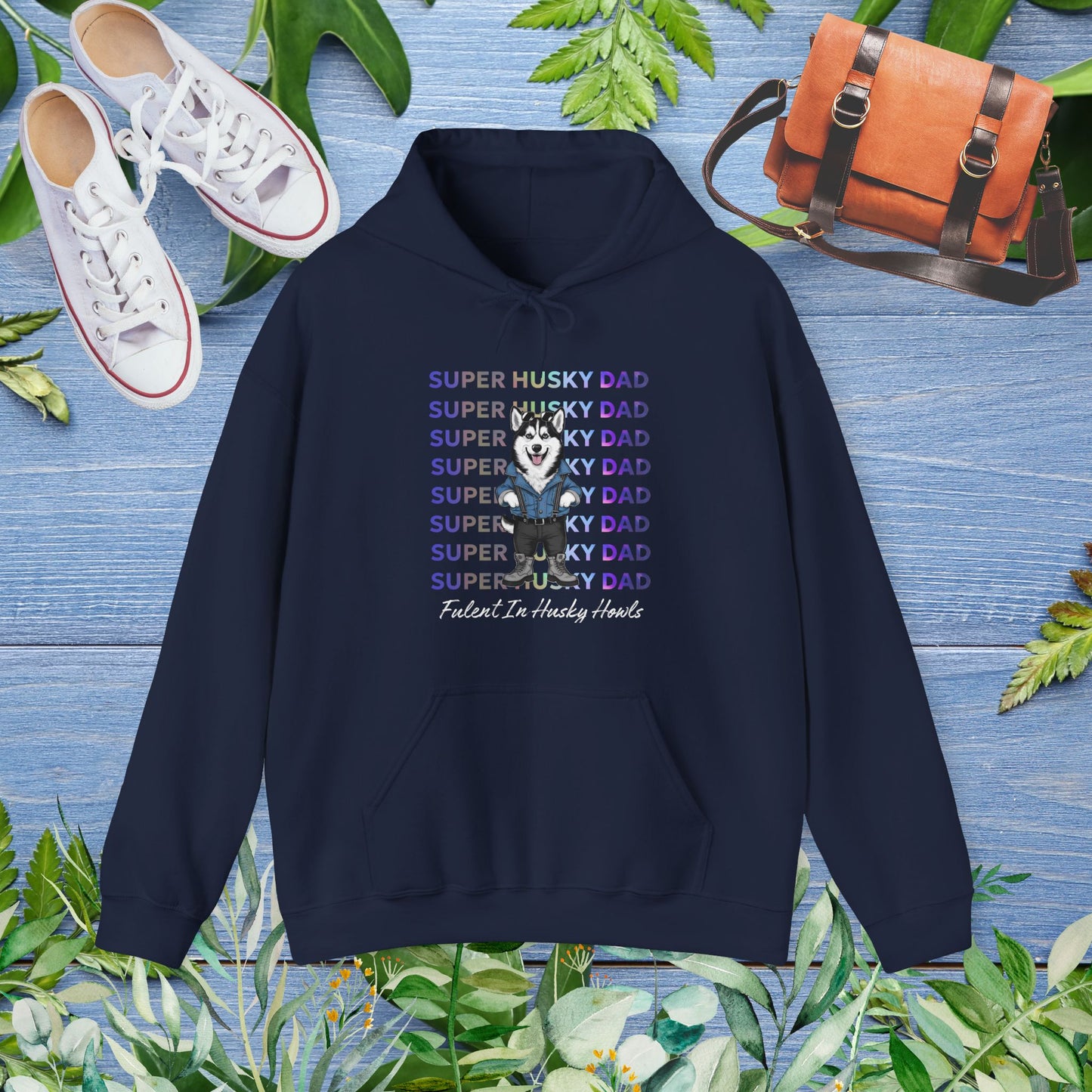 Super Husky Dad Hoodie - furevermama