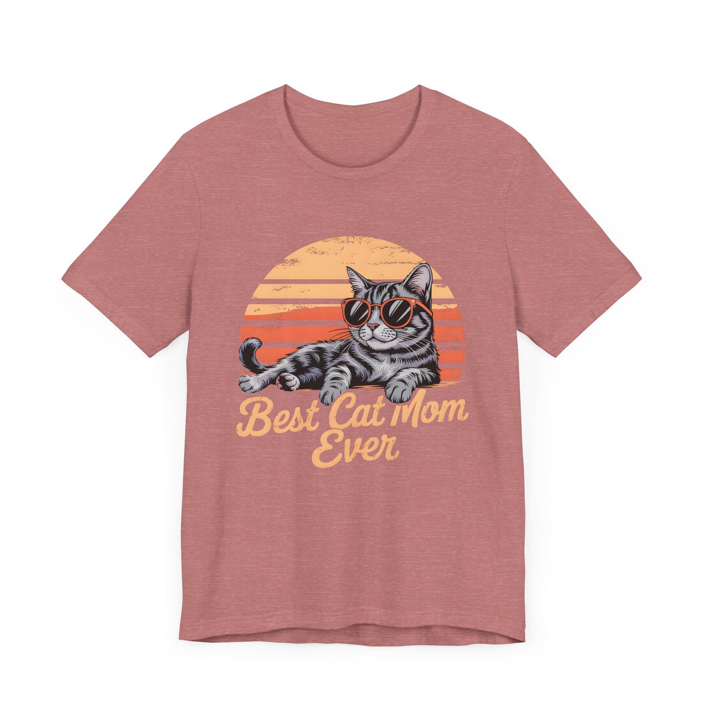 Best Cat Mom Ever Unisex Jersey Tee - Cute Cat Graphic T-Shirt