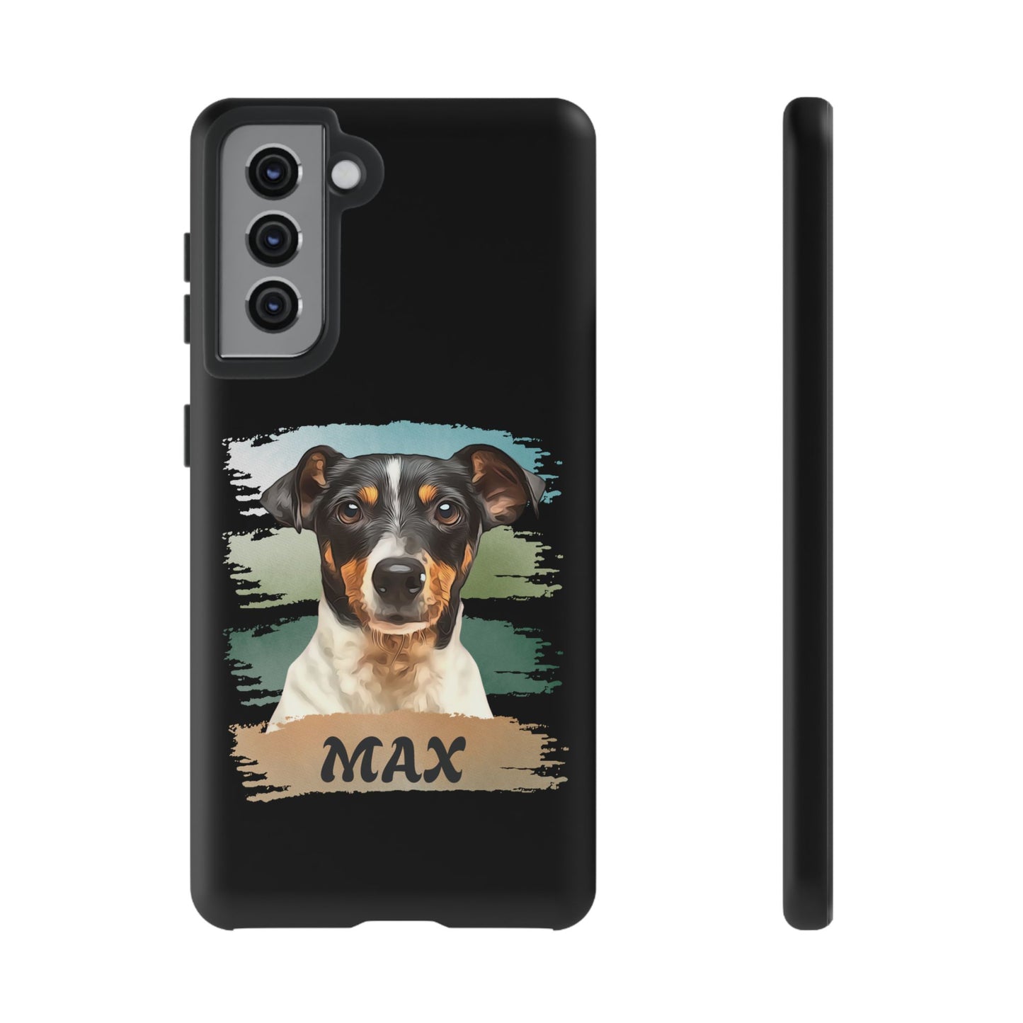 Custom Pet Portrait Phone Case, Green Brush Edition - furevermama