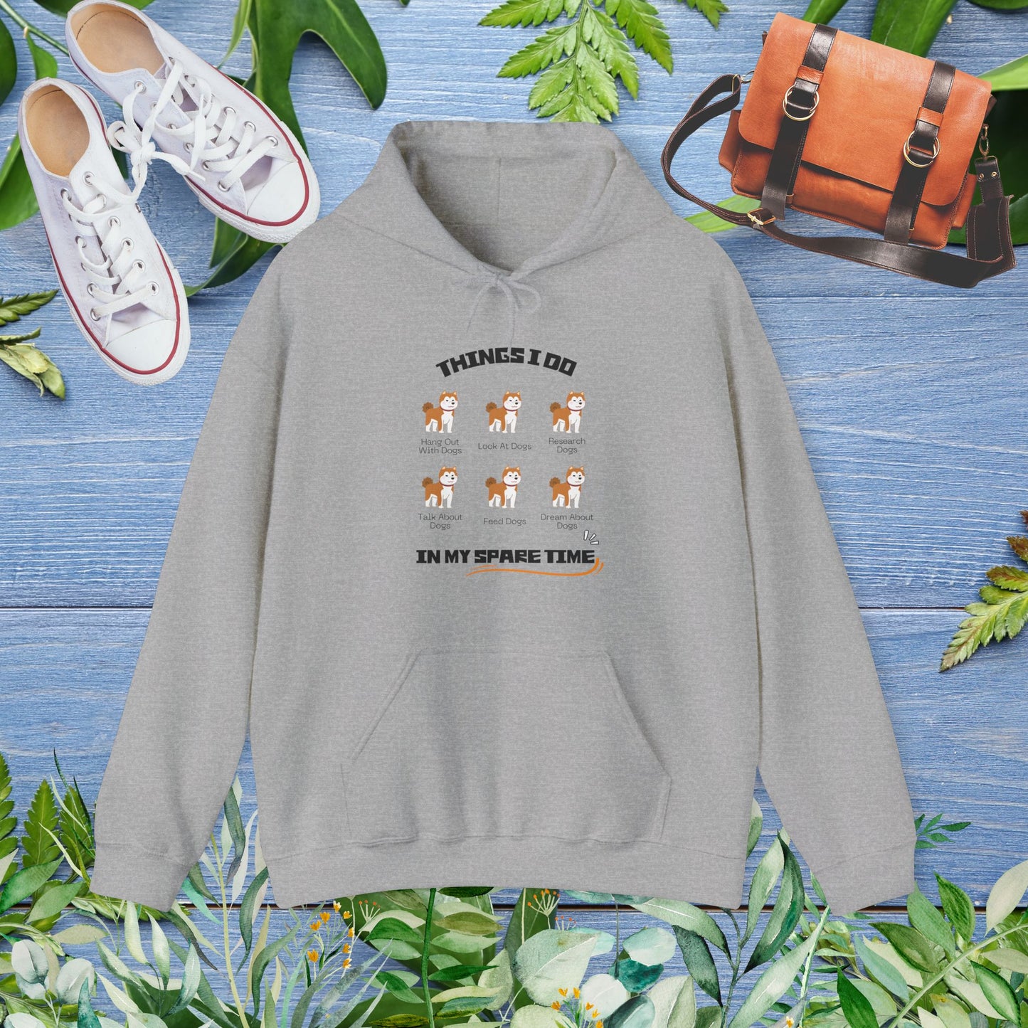 Things I Do In Spare Time Hooded Sweatshirt, Dog Lover Hoodies - furevermama