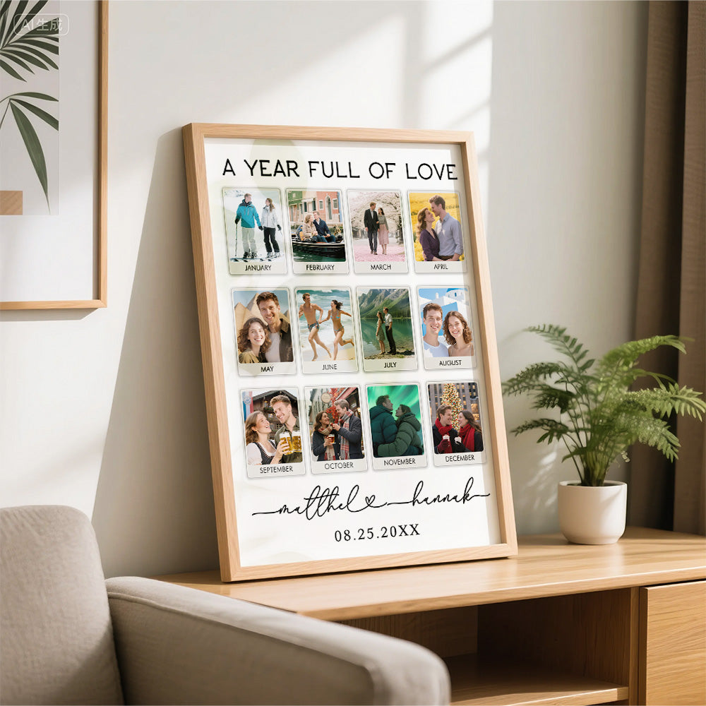A Year Full Of Love Personalized Photo Keepsake