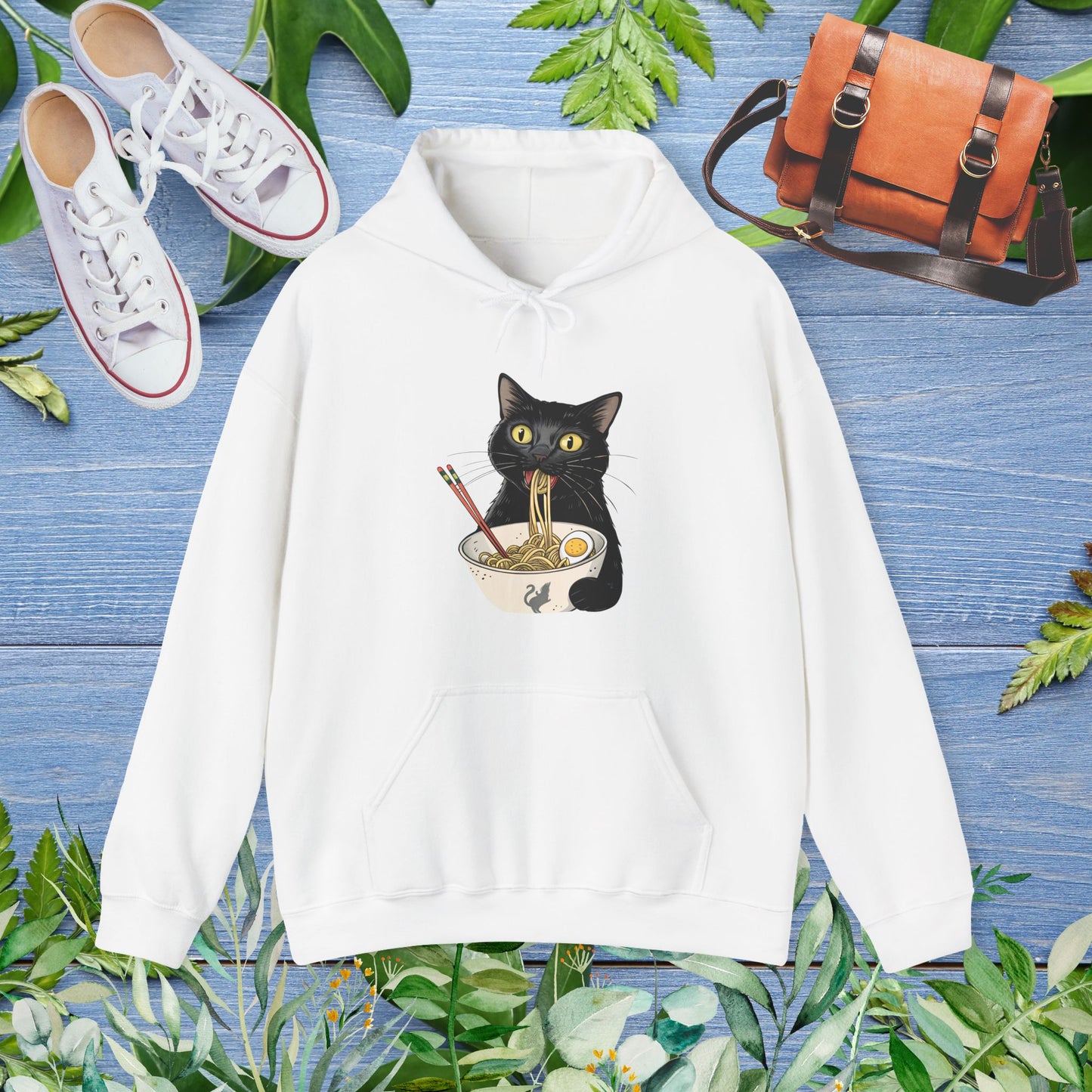 Cat Eating My Ramen Unisex Hoodie - furevermama