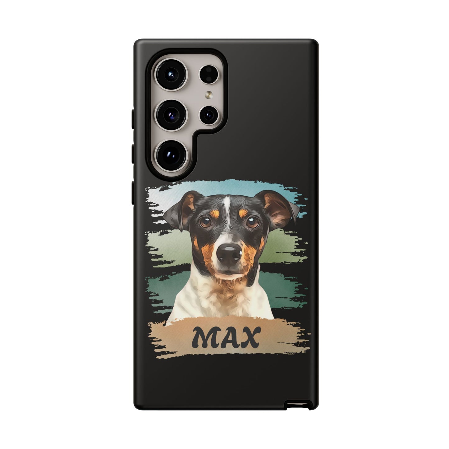 Custom Pet Portrait Phone Case, Green Brush Edition - furevermama
