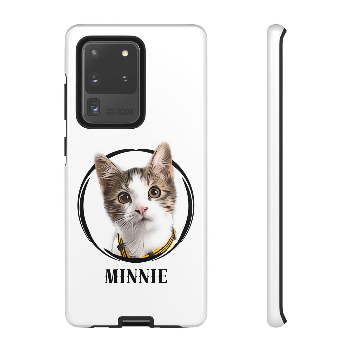 Custom Pet Portrait In Circle Phone Case - furevermama