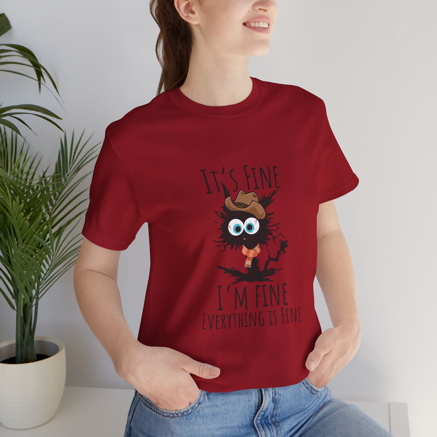Everything Is Fine Meowdy T-Shirt - furevermama