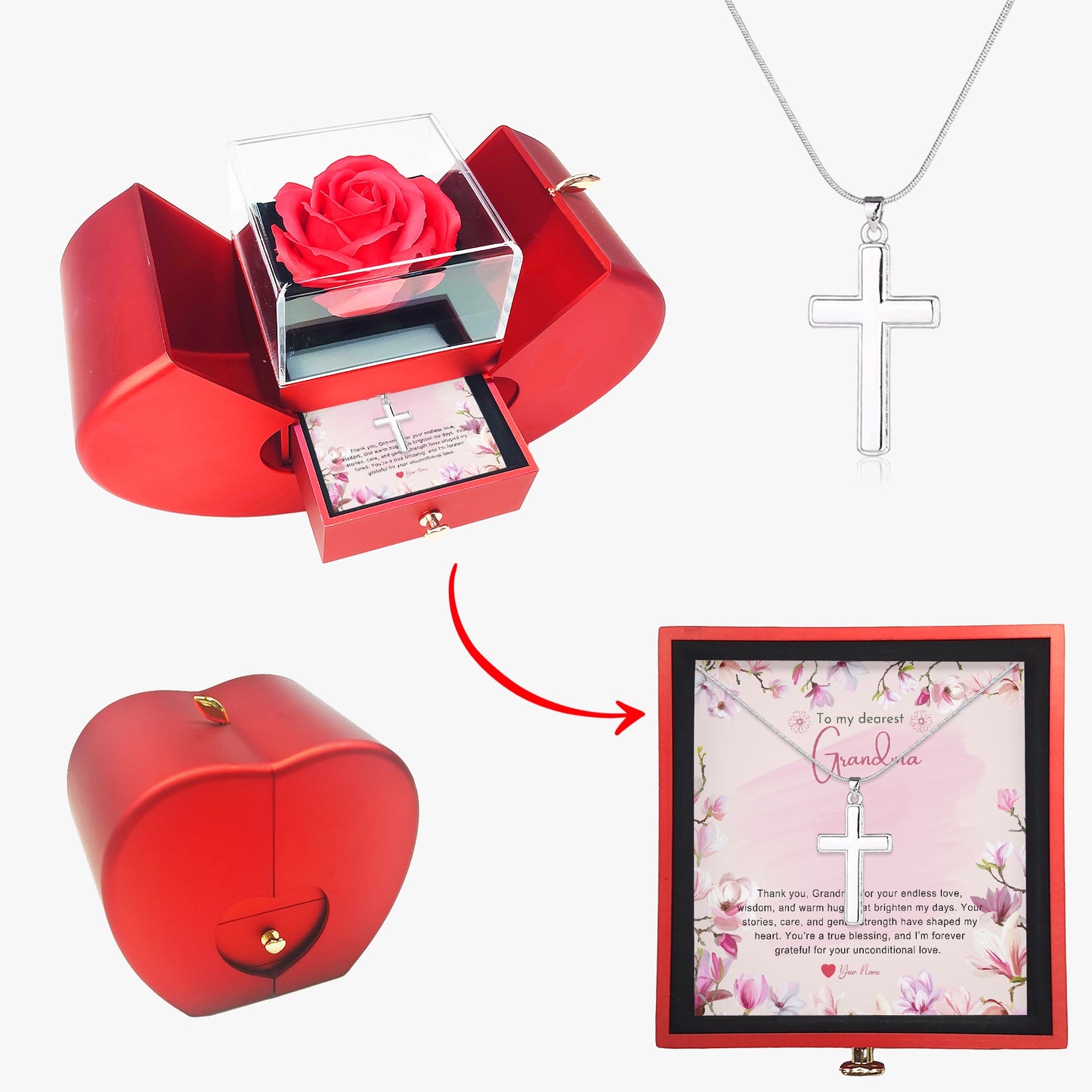 Religious Jewelry with Gift Box For Grandmother - furevermama