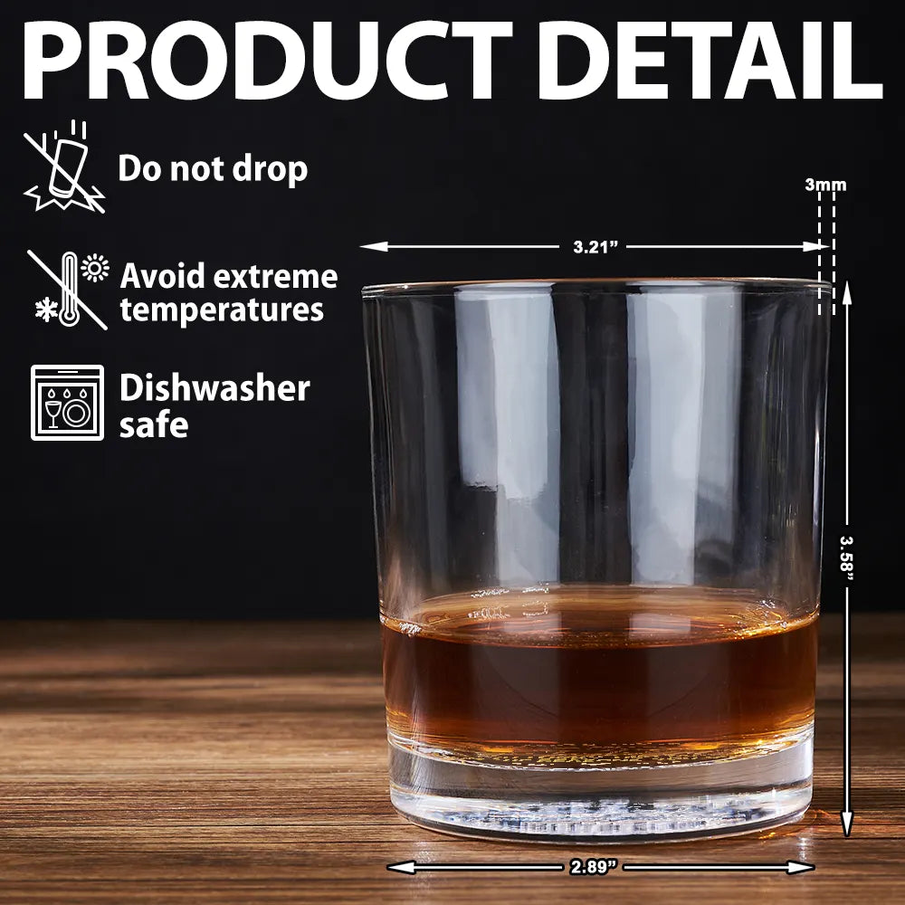 Congrats On Being My Dad From The Reason You Drink - Personalized Engraved Whiskey Glass - furevermama