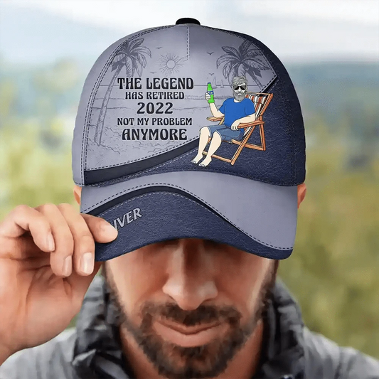 The Legend Has Retired Personalized Vintage Cap - furevermama