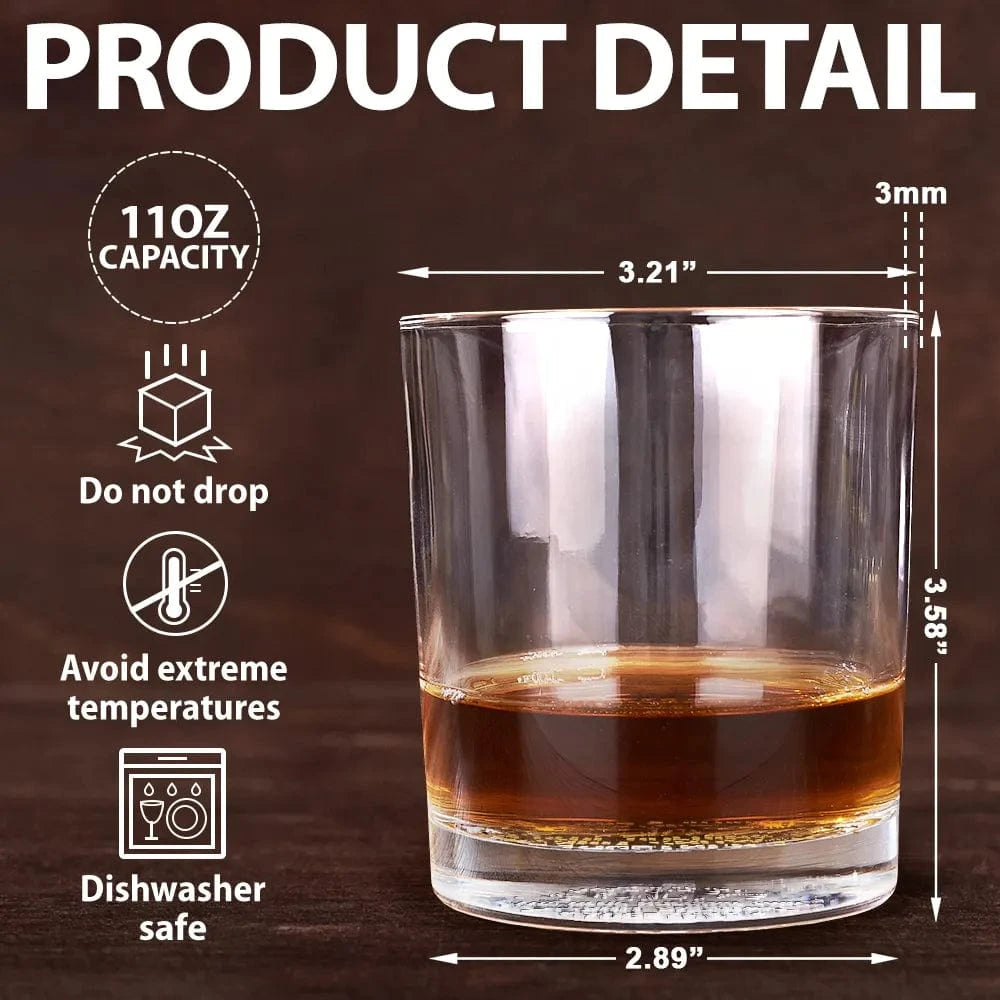Friends & Alcohol The Glue Holding This Together - Personalized Engraved Whiskey Glass
