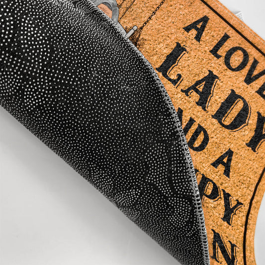 A Lovely Lady And A Grumpy Old Man Live Here - Personalized Doormat to Family, Couple or Friends - furevermama