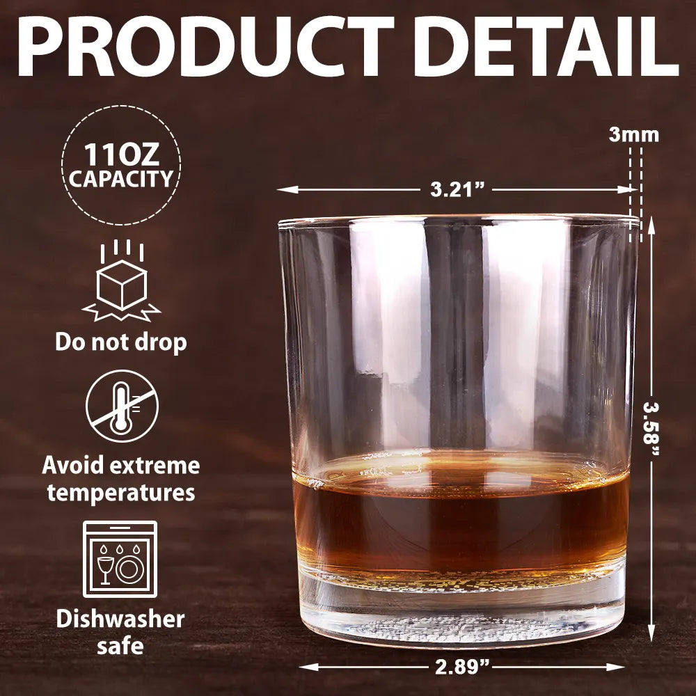 Congrats You Lucky Man - Personalized Engraved Whiskey Glass